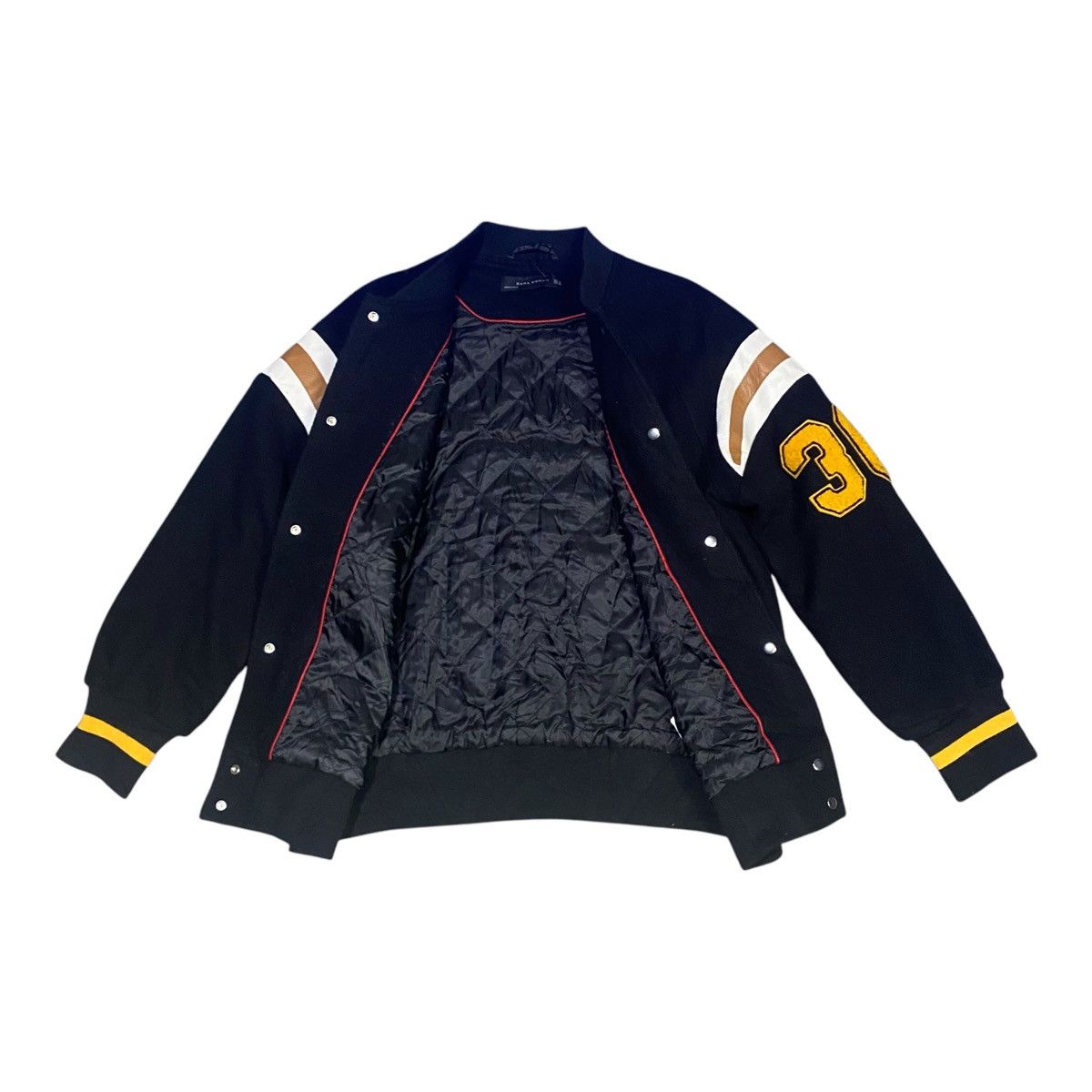 Zara Zara Women Varsity Bomber Jacket Size M / US 6-8 / IT 42-44 - 7 Thumbnail