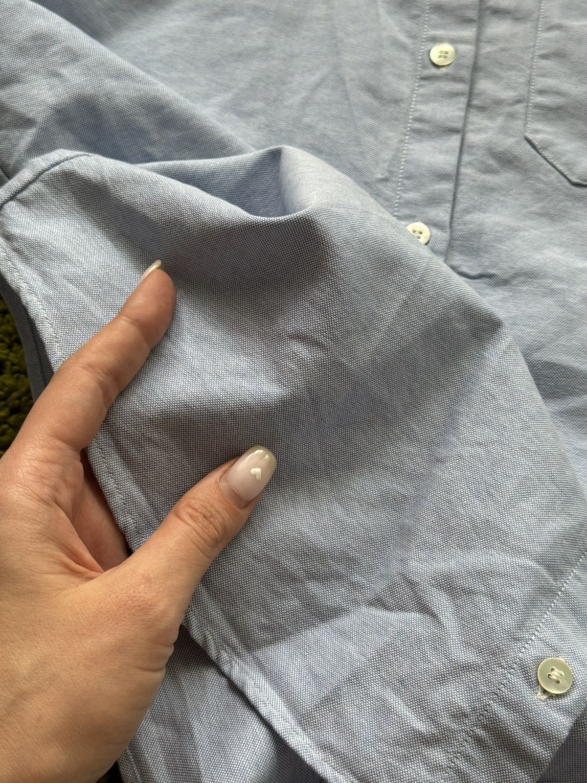 Designer × Sezane Sezane Paris minimalist blue buttons up shirt blouse Size XS / US 0-2 / IT 36-38 - 4 Thumbnail