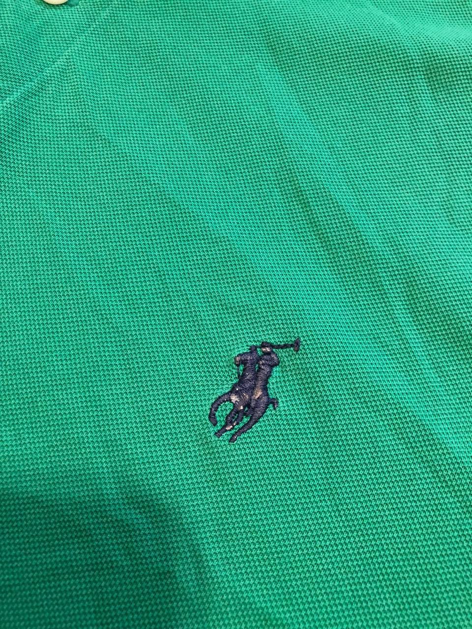 Polo Ralph Lauren Vintage Polo Ralph Lauren Regular Fit Green Polo Size L Size US L / EU 52-54 / 3 - 7 Thumbnail