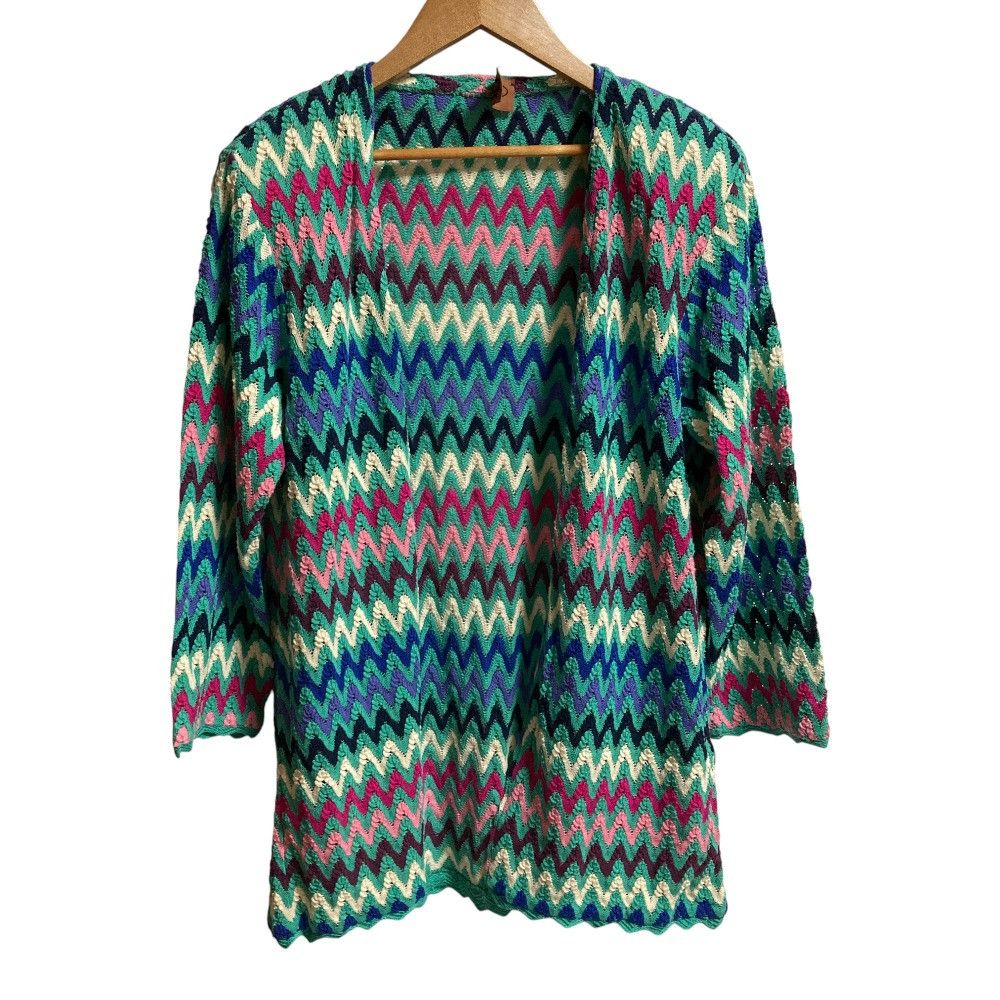 Missoni Missoni Missoni Chevron Knit Cardigan Textile Tops DUTY FREE for USA Size ONE SIZE - 1 Thumbnail
