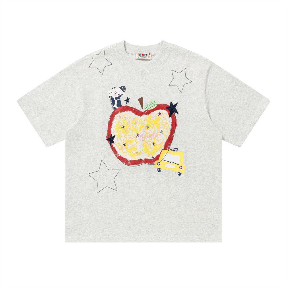 Japanese Brand Men's Hip-Hop Apple & Star T-Shirt Size US M / EU 48-50 / 2 - 1 Thumbnail