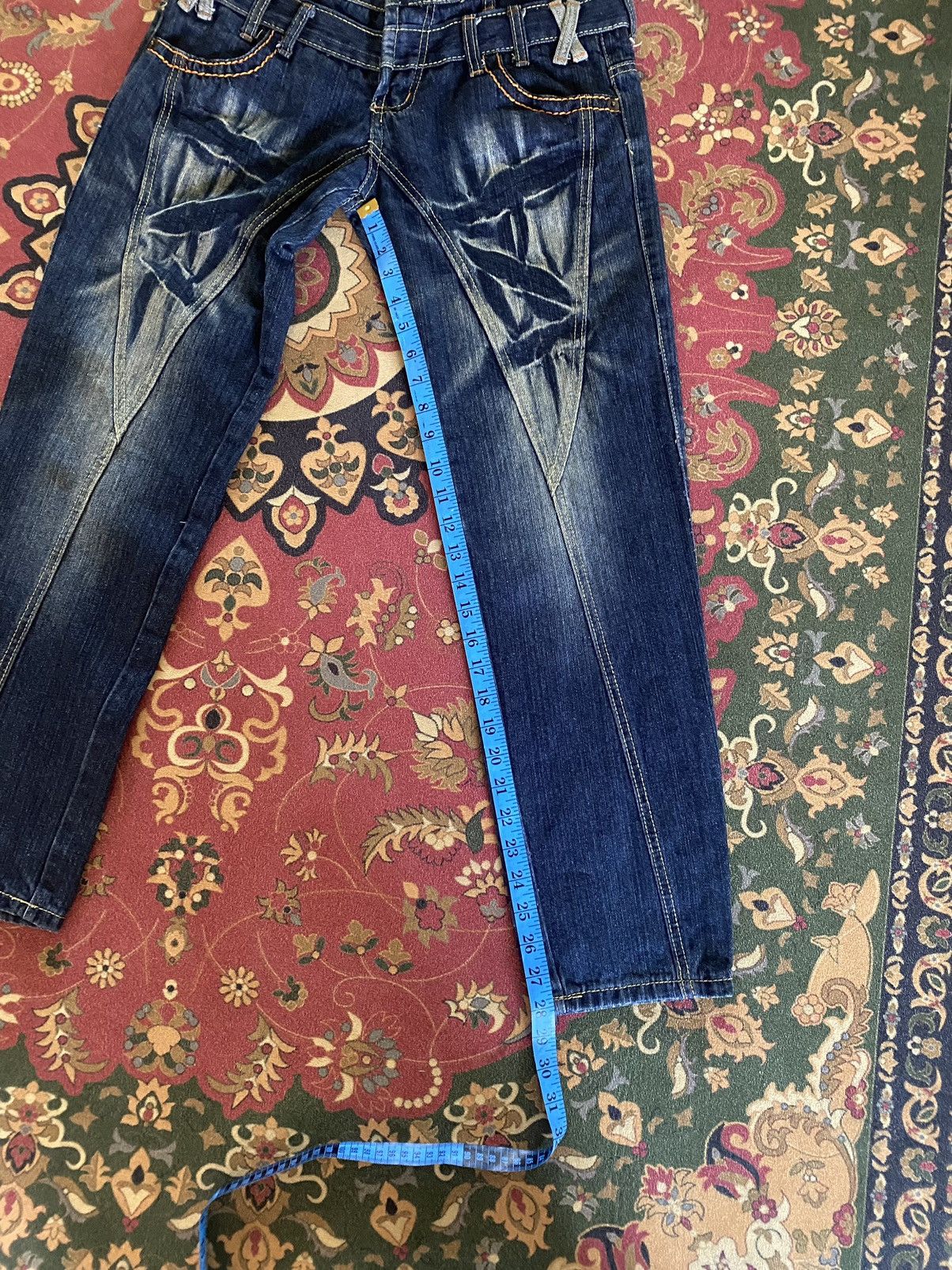 Japanese Brand Vintage Japanese Brand Double Waist Punk Design Style Size US 30 / EU 46 - 14 Thumbnail