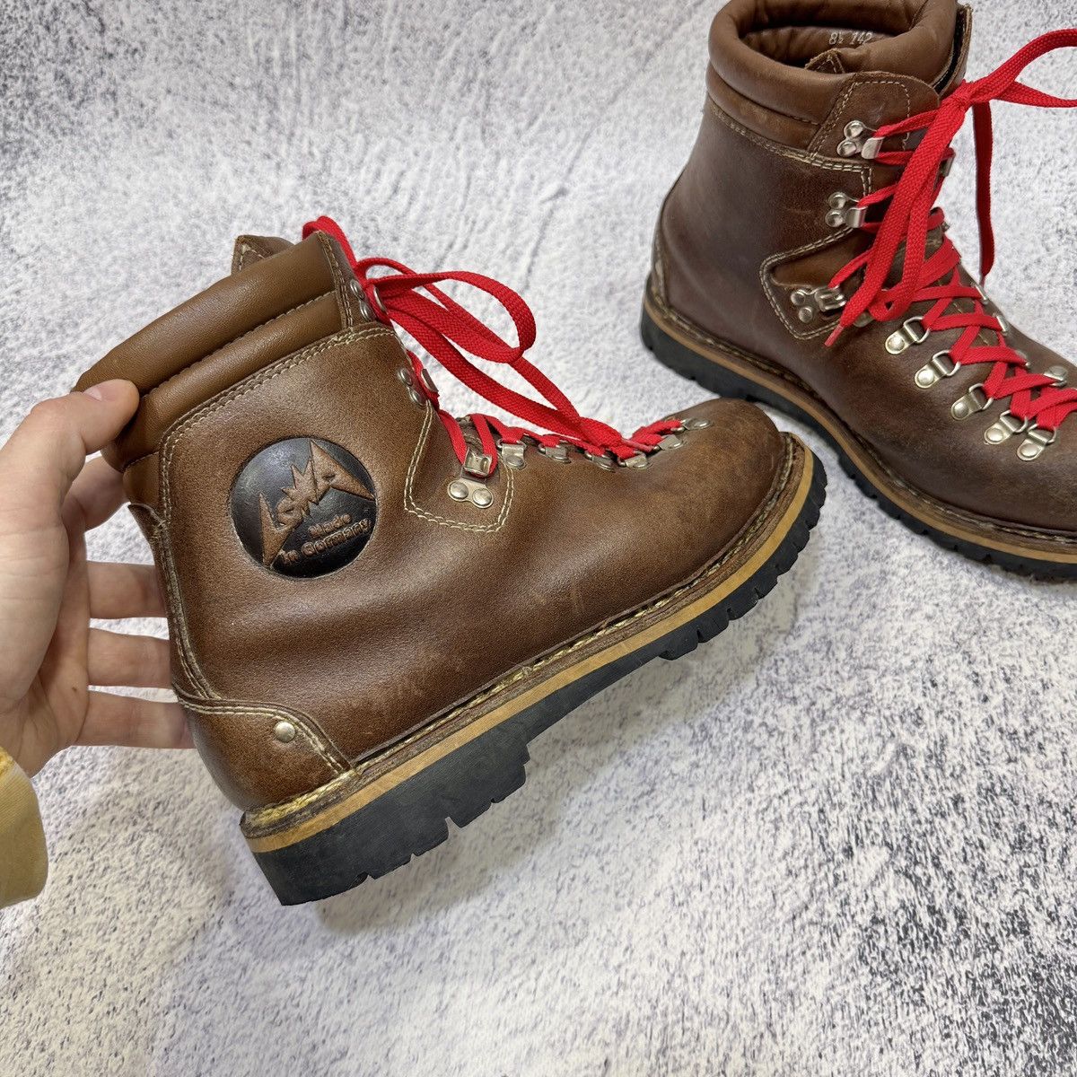 LOWA Vintage Heritage Lowa Germany Outdoor Hiking Boots UK8.5 Size US 9.5 / EU 42-43 - 4 Thumbnail