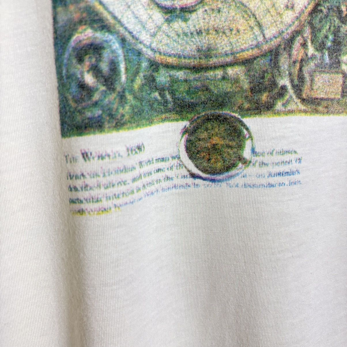 Vintage Vintage 90s The World Hydrographic Single Stitch Graphic Tee Size US L / EU 52-54 / 3 - 4 Thumbnail