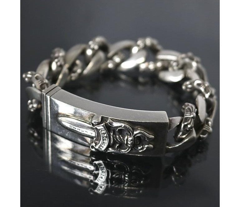 Chrome Hearts 13link Chrome Hearts Dagger Heart ID Classic