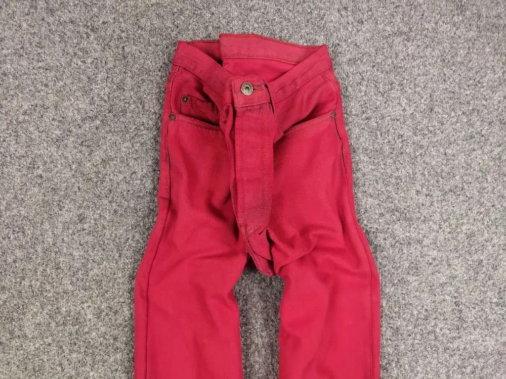 Levi's Rare Vintage 80's Levis 501 Made in Canada Red Denim Jeans Size US 33 - 2 Thumbnail