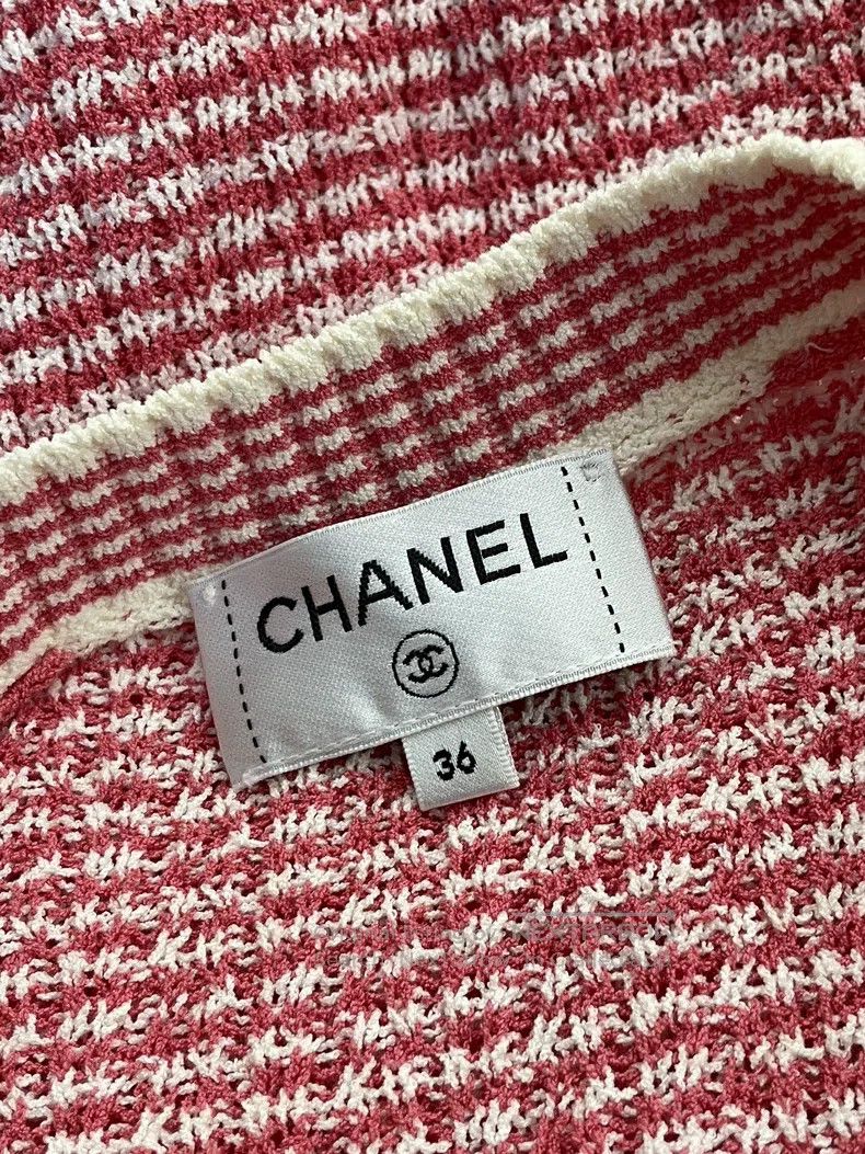 Chanel Chanel 21C pink long knitted cardigan jacket dress Size XS / US 0-2 / IT 36-38 - 5 Thumbnail