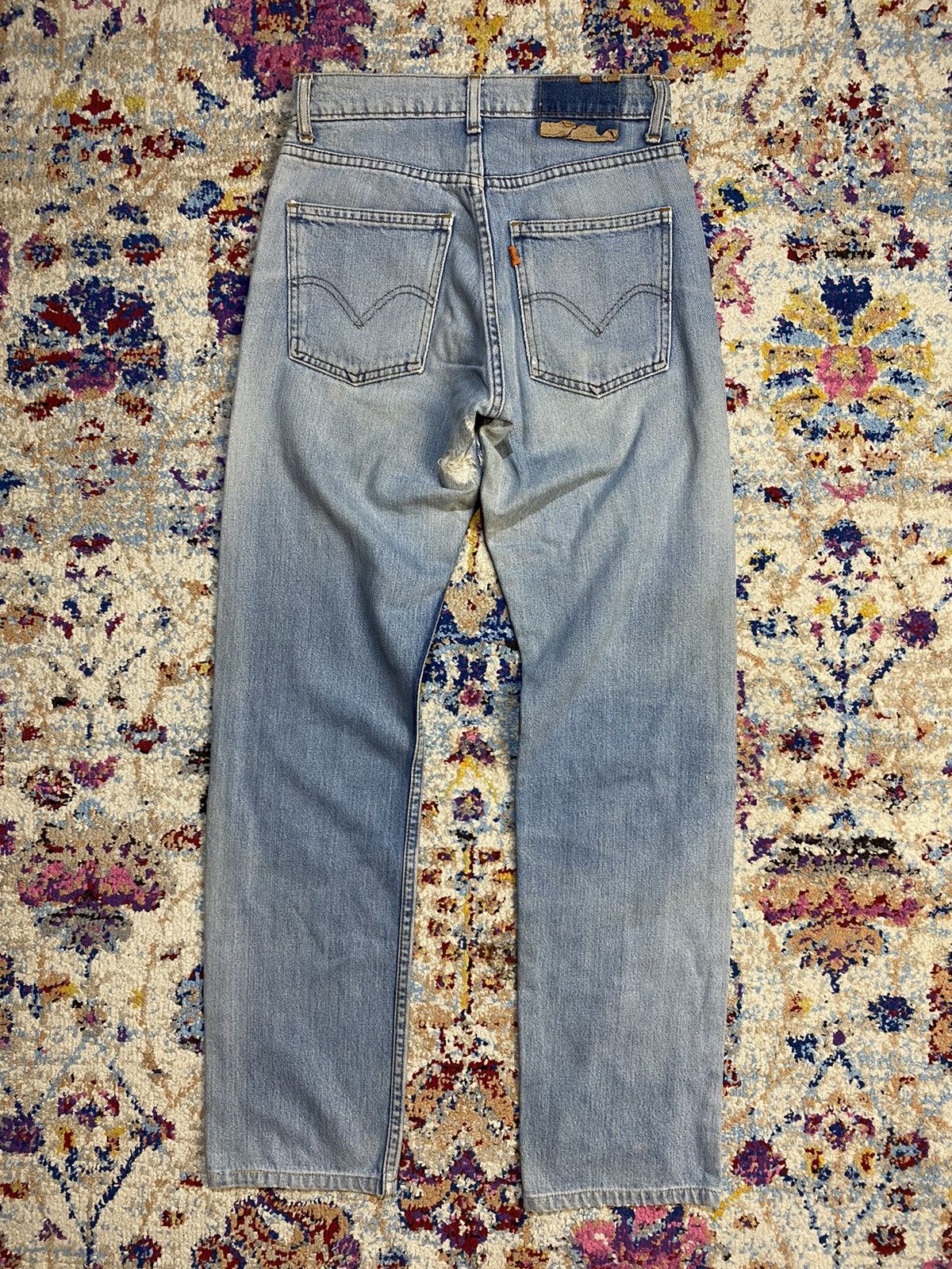 Levi's 80s Orange Tab Levi's non selvedge 347 Rindem Blue Jeans W32 Size US 32 / EU 48 - 2 Thumbnail