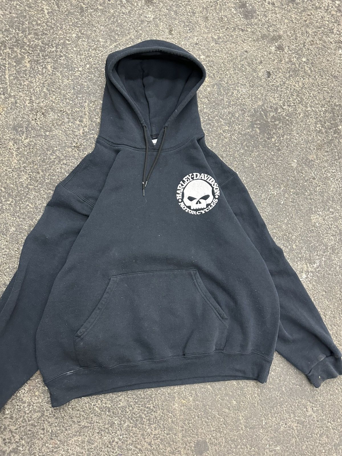 Harley Davidson × Vintage Y2K Harley Davidson graphic hoodie Size US XL / EU 56 / 4 - 2 Thumbnail