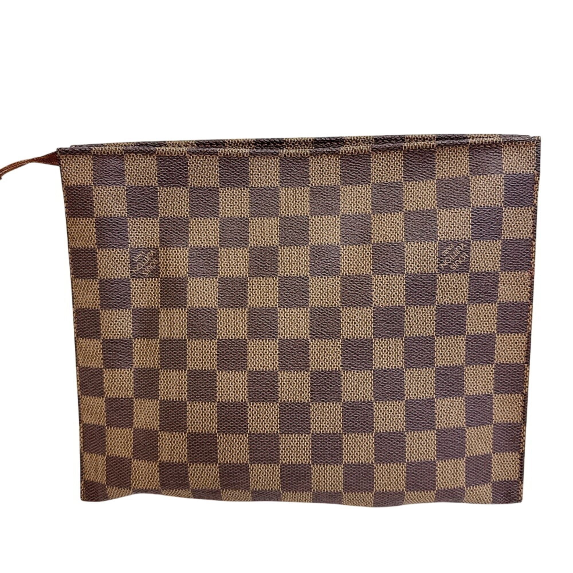 Louis Vuitton Louis Vuitton Pochette Toilette 26 Limited Edition Second Bag Cosmetic Pouch Damier Clutch Handbag Brown Size ONE SIZE - 1 Thumbnail
