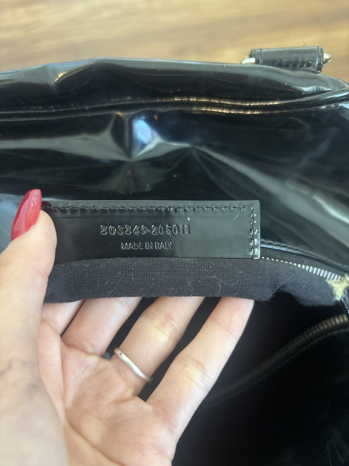 Balenciaga Real Balenciaga black patent leather bowling bag Size ONE SIZE - 12 Thumbnail