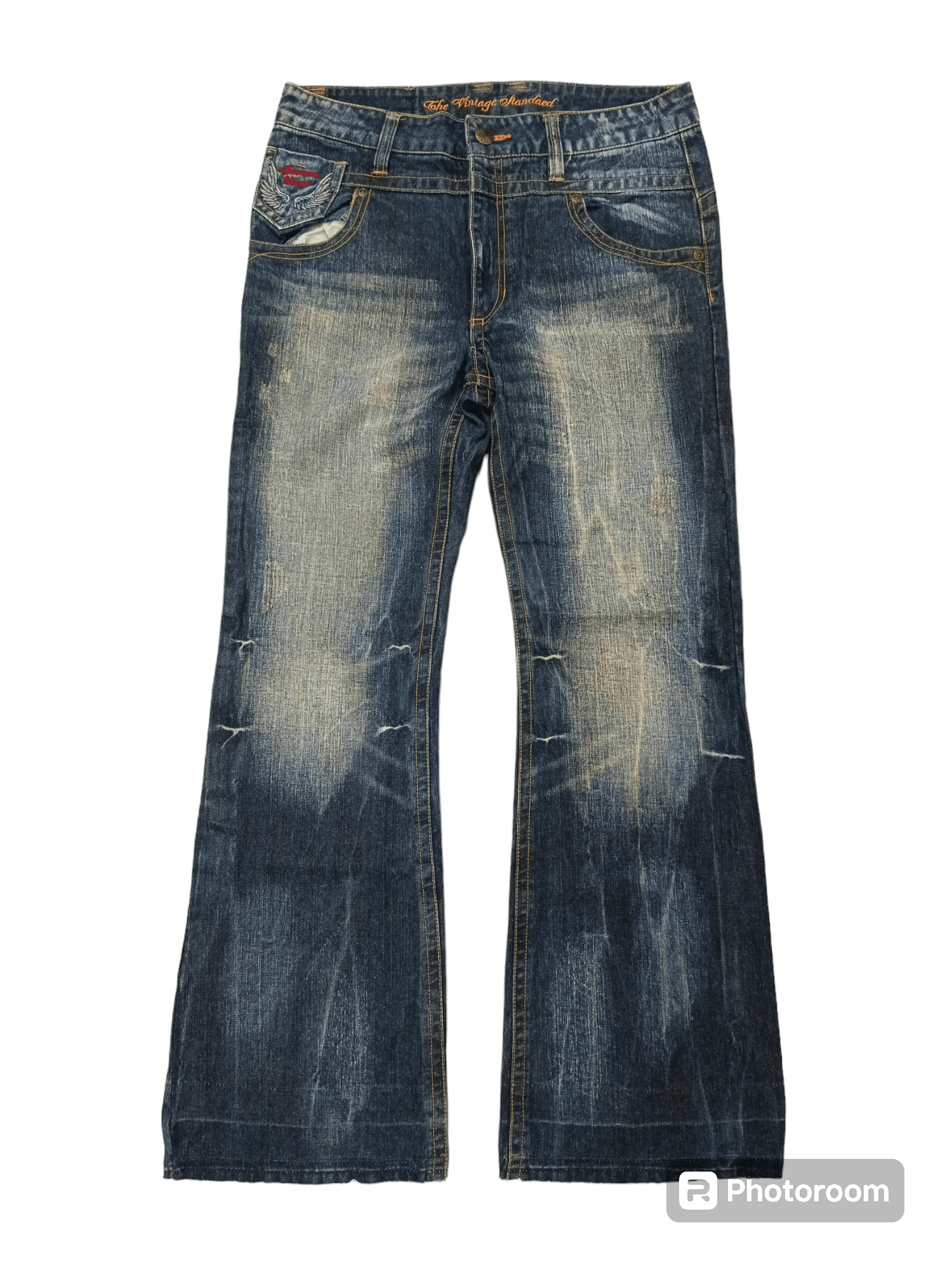 Japanese Brand SiCK FLARE🔥O.G DENIM PANTS Size US 32 / EU 48 - 1 Thumbnail