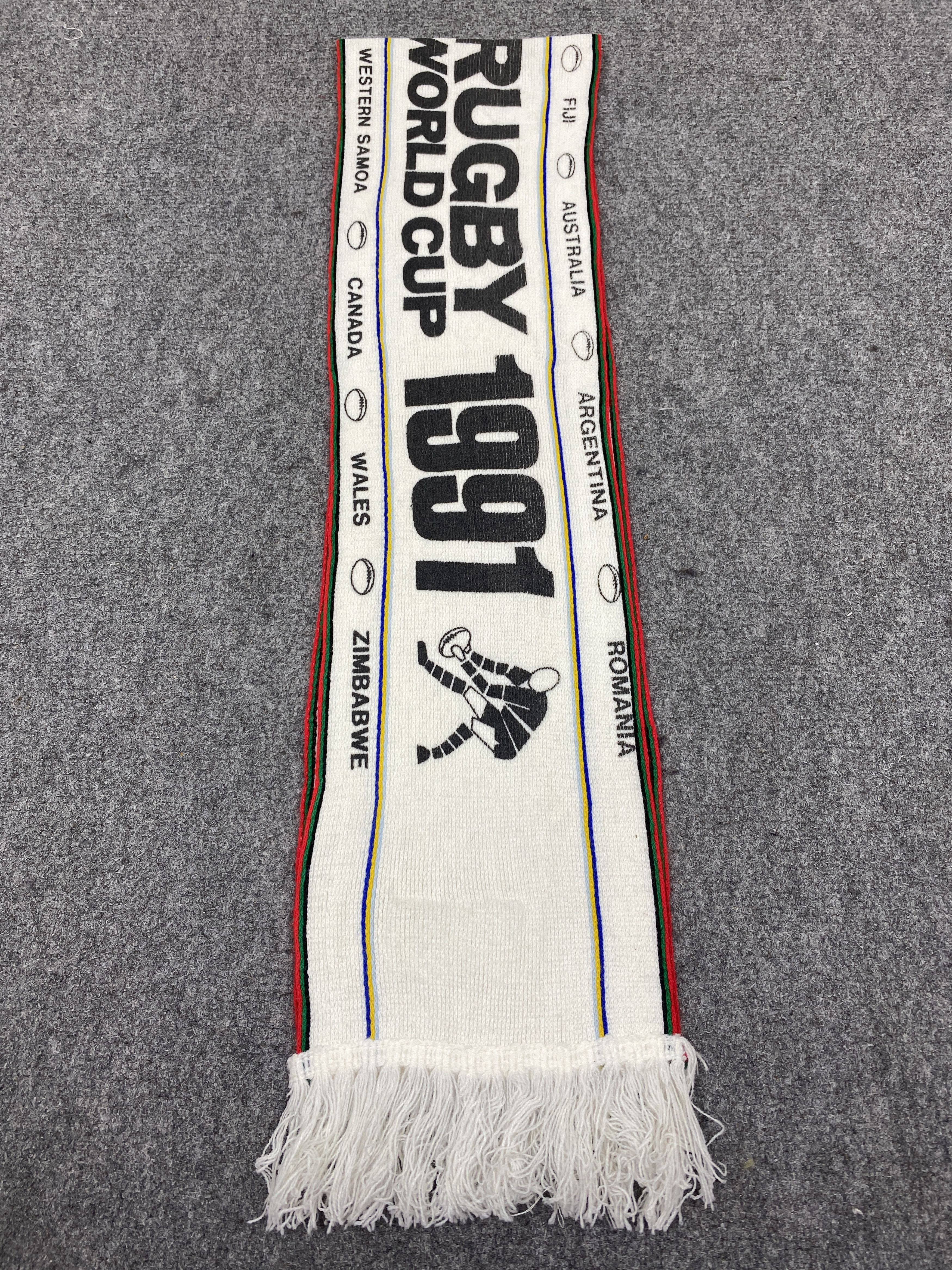 Vintage England Rugby World Cup 1991 Scarf / Neckwear SC0337 Size ONE SIZE - 5 Thumbnail