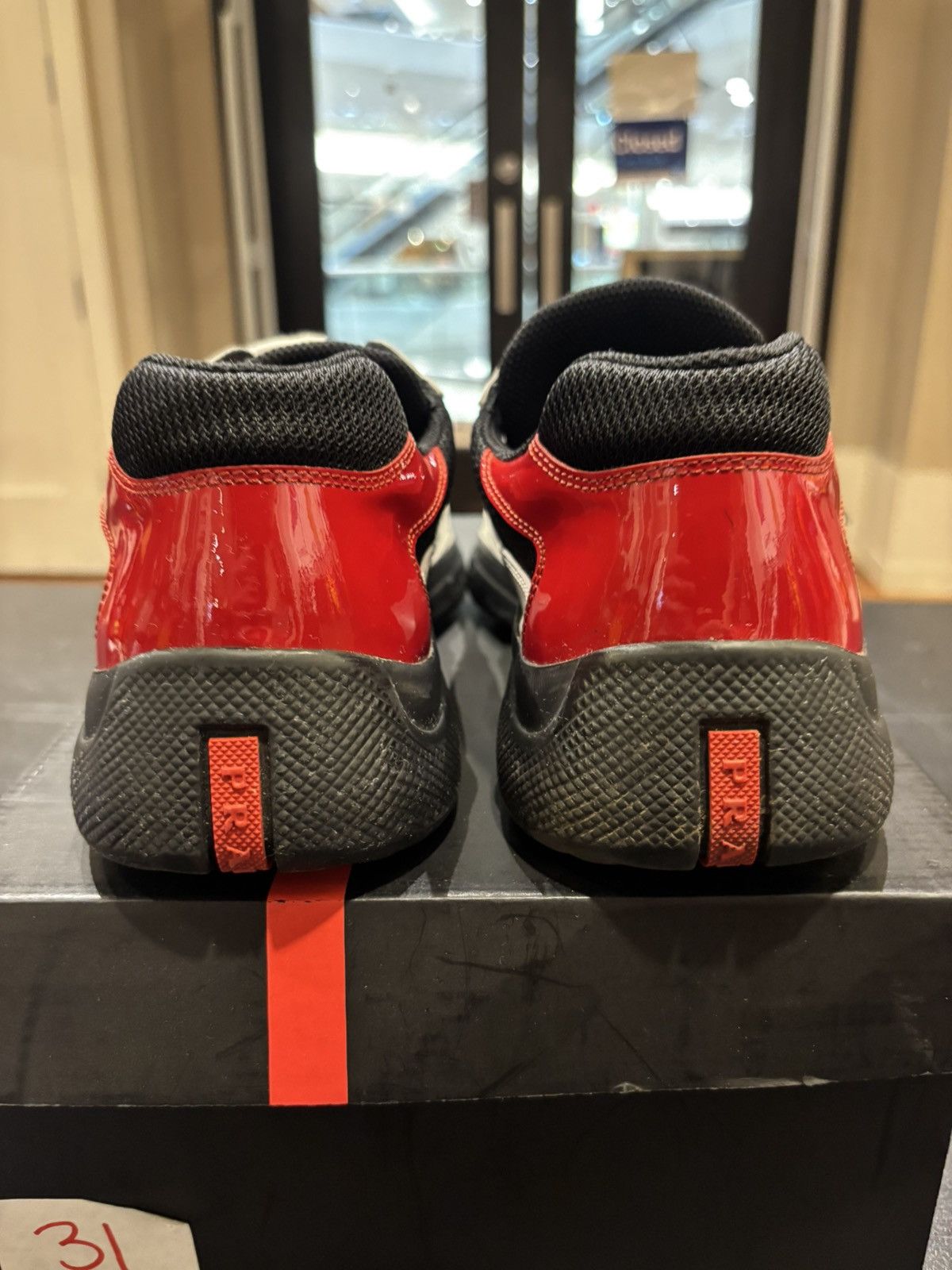 Prada Prada Cup White Red Black Size US 10.5 / EU 43-44 - 3 Thumbnail