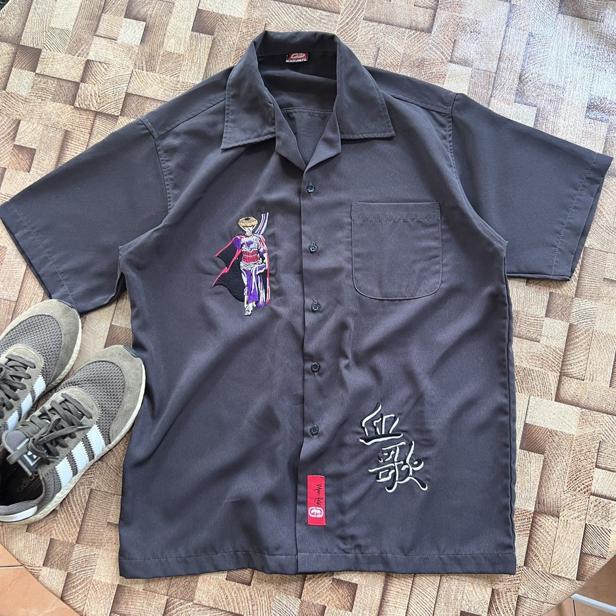 Ecko Unltd. × Vintage VTG RARE ECKO ULTD BUTTON SHIRT WITH EMBROIDERY SAMURAI Size US L / EU 52-54 / 3 - 1 Thumbnail