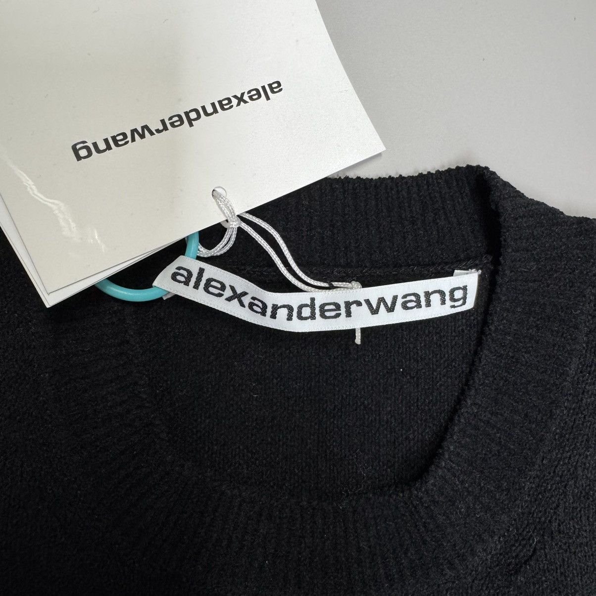 Alexander Wang New with tags Slim-Fit Crew Neck Knit T-Shirt Black Size M Size M / US 6-8 / IT 42-44 - 4 Thumbnail