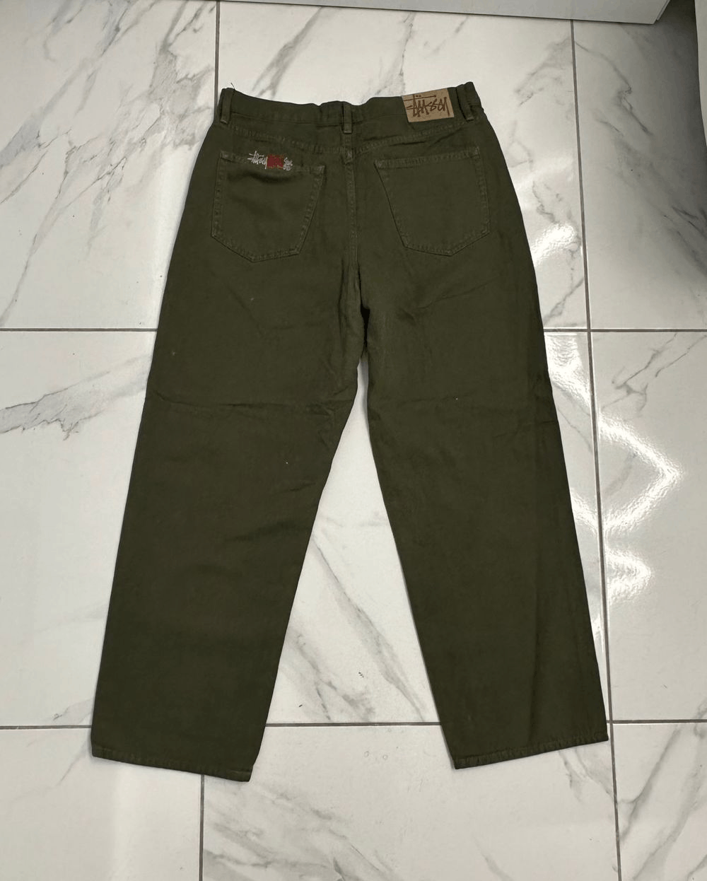 Stussy Stussy Big Ol Jean Size 32 Olive Drab Size US 32 / EU 48 - 1 Thumbnail