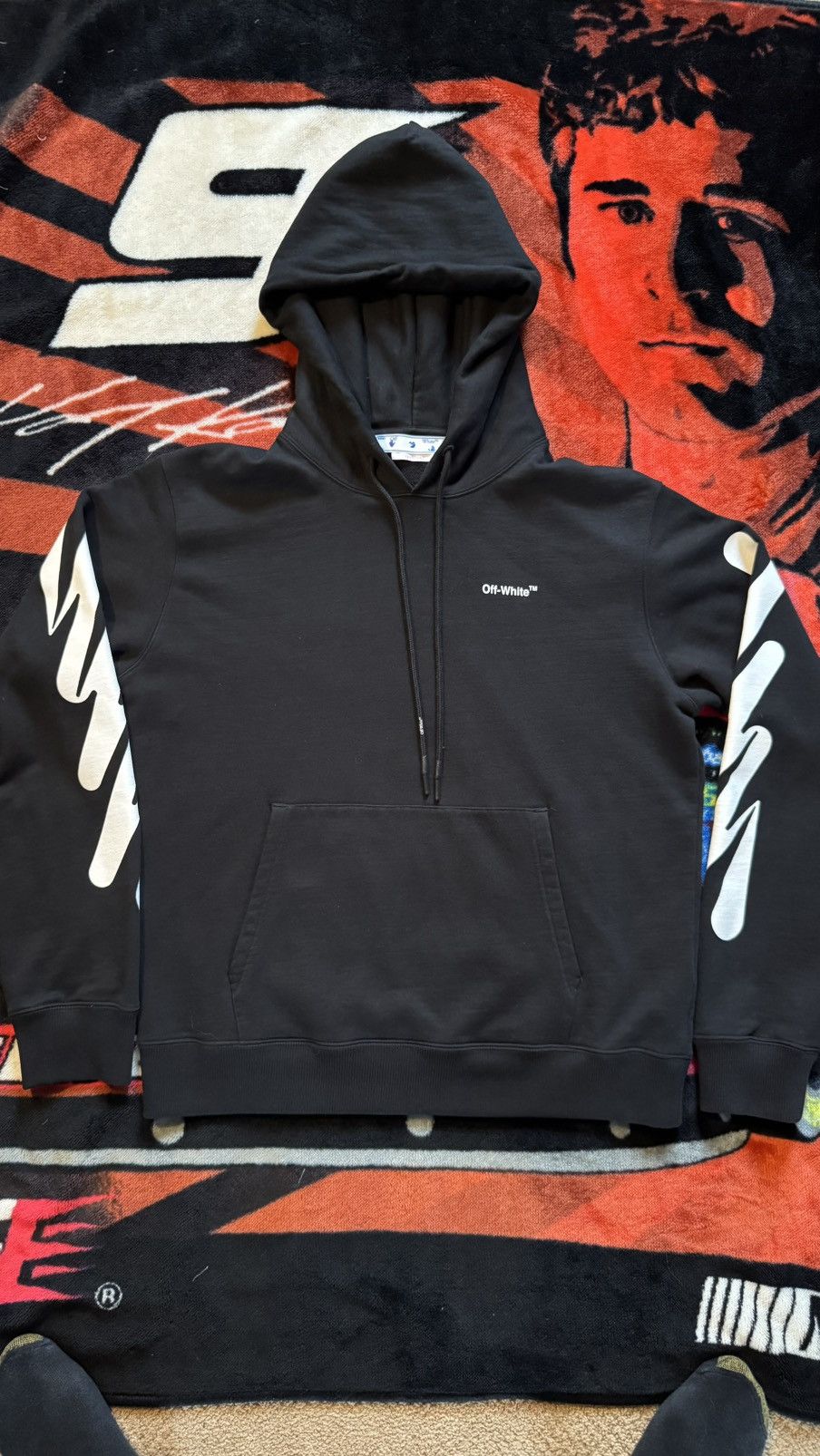 Off-White Off white hoodie spray wave diagonals Size US XL / EU 56 / 4 - 2 Thumbnail