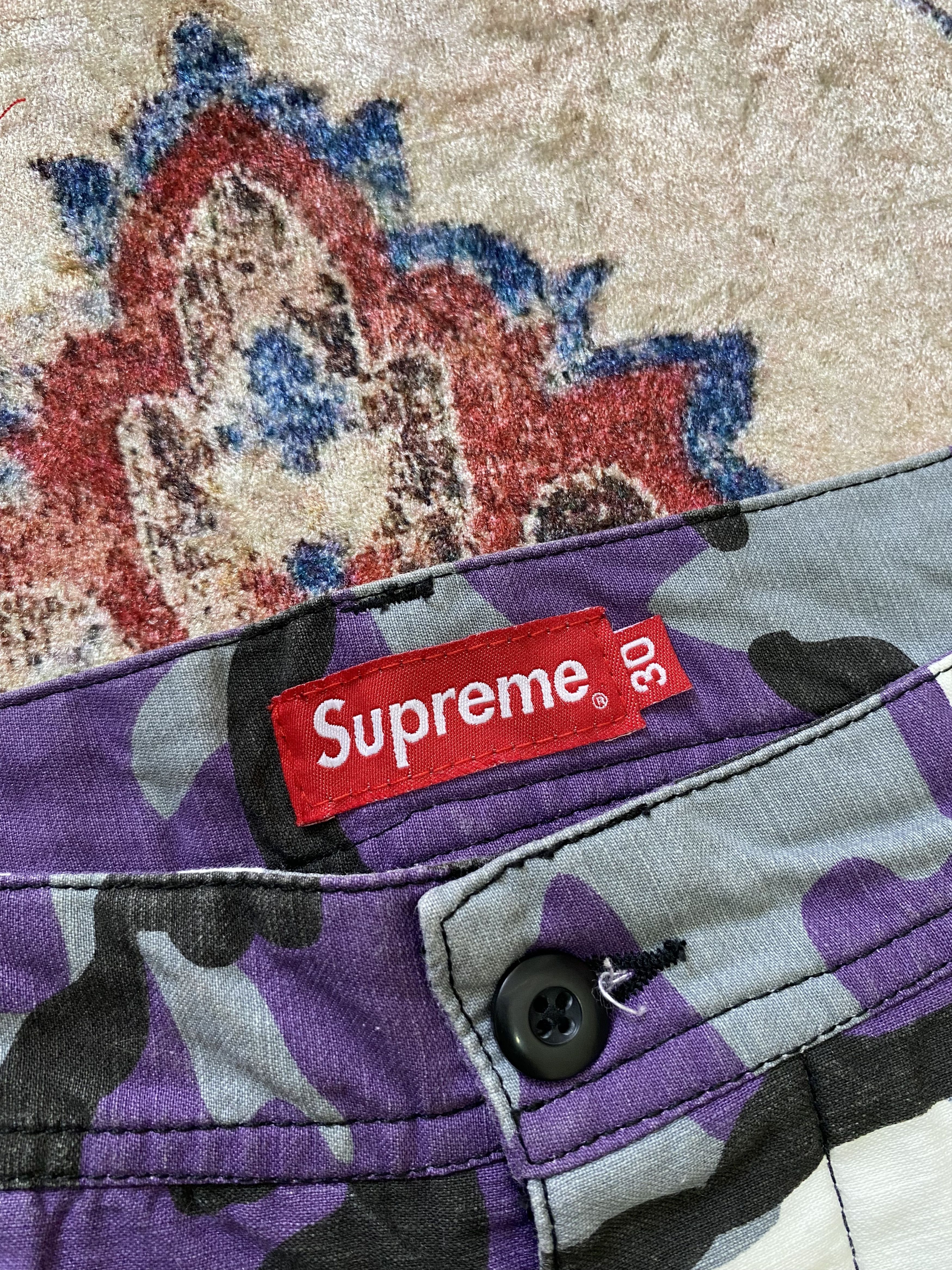 Supreme Supreme FW16 Cargo Pant - Purple Camo Size US 30 / EU 46 - 4 Thumbnail