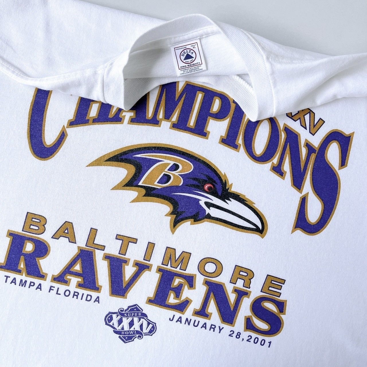 Delta × Vintage 00s Baltimore Ravens NFL t-shirt/ XL Size US XL / EU 56 / 4 - 8 Thumbnail