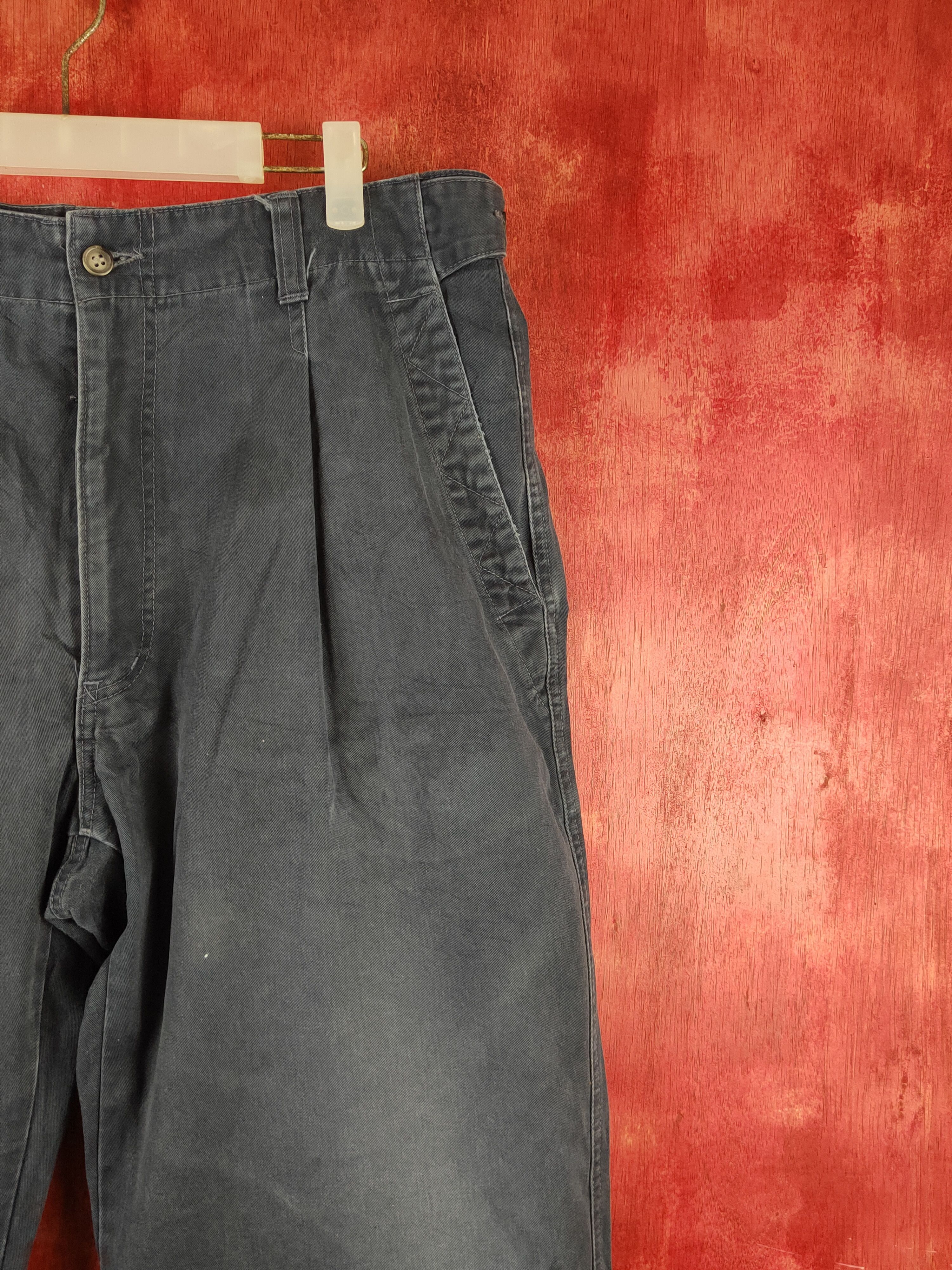 Japanese Brand Sina Cova Lupe di Mare Blue Multipocket Casual Pants #S1725 Size US 36 / EU 52 - 5 Thumbnail