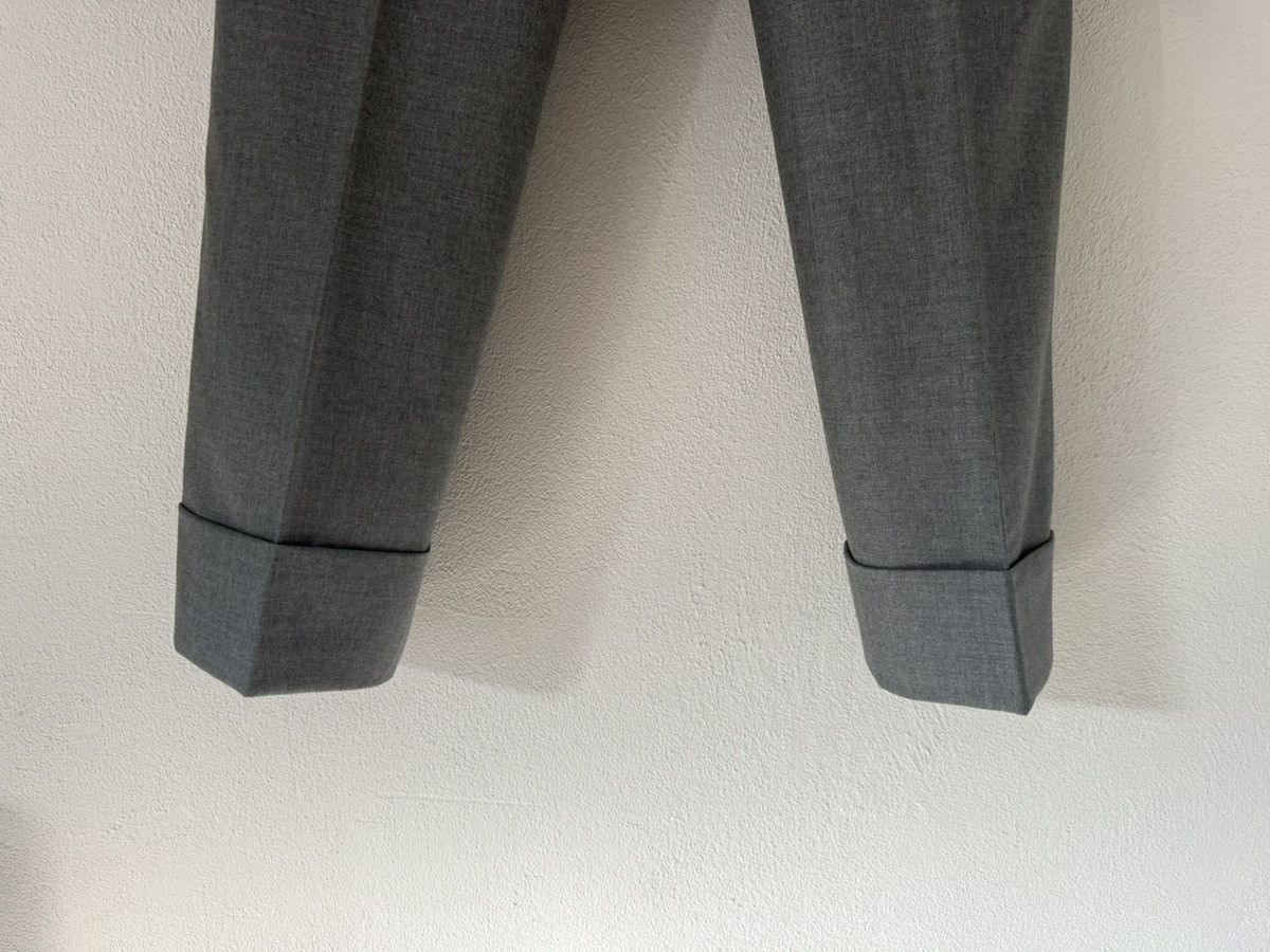 Thom Browne Runway Sample - Grey Wool Tailored Trousers with Cuffed Hem Size US 30 / EU 46 - 9 Thumbnail
