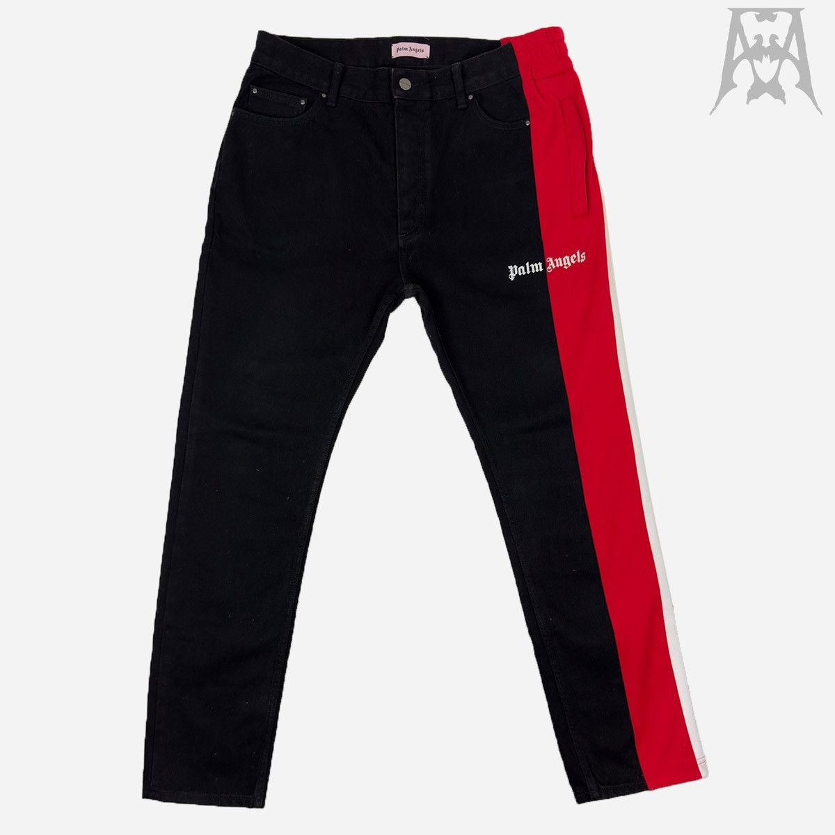 Palm Angels Palm Angels 3/4 Denim Track Pants Size US 32 / EU 48 - 1 Thumbnail