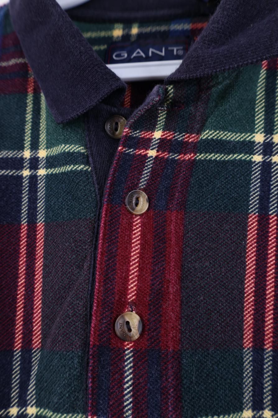 Vintage Vintage 90s Streetwear Plaid Collared Golf Polo Shirt Cotton Size US L / EU 52-54 / 3 - 4 Thumbnail