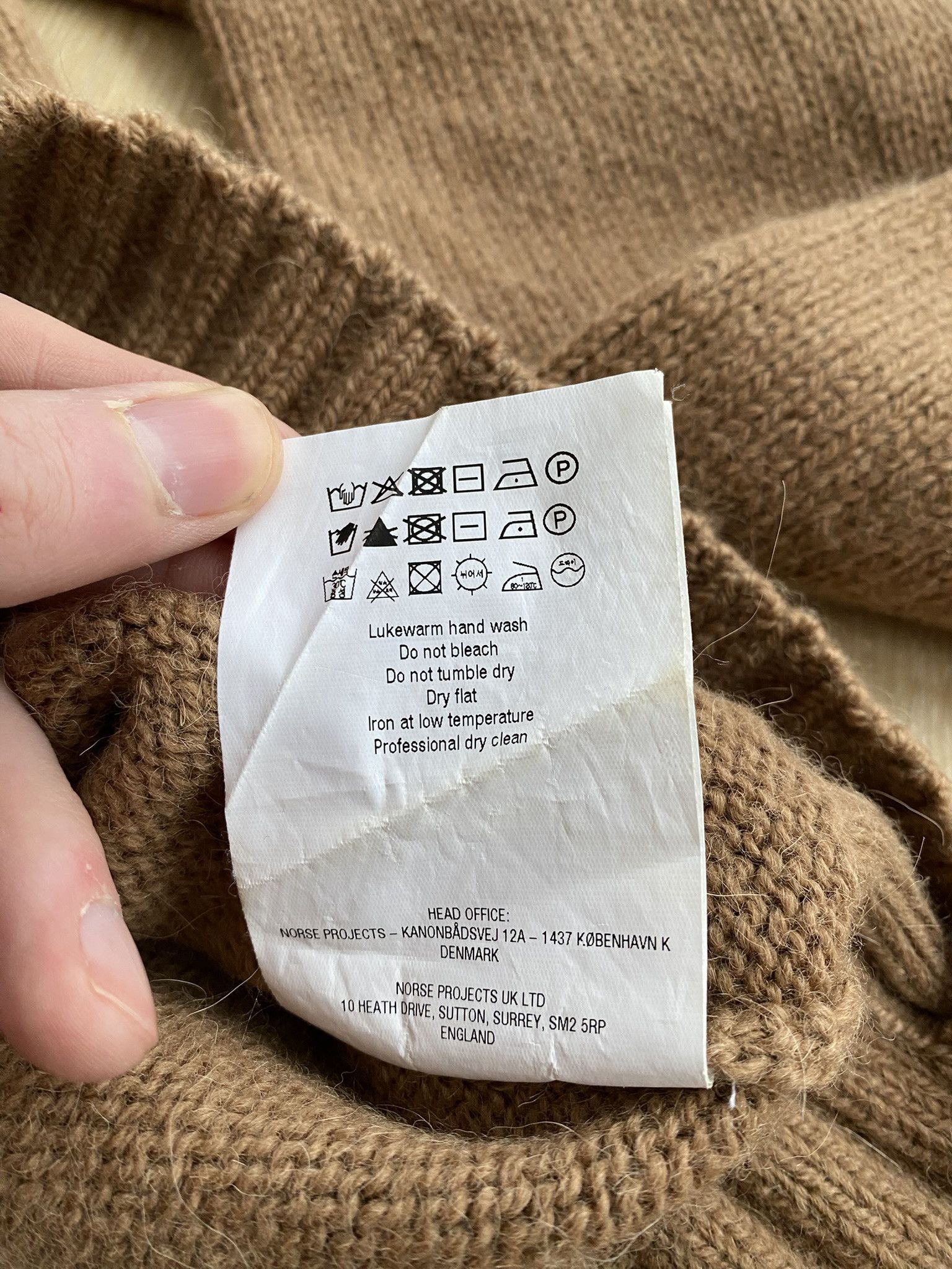 Norse Projects $540 - Bruno Alpaca Half Zip - Duffle Brown Size US M / EU 48-50 / 2 - 11 Thumbnail