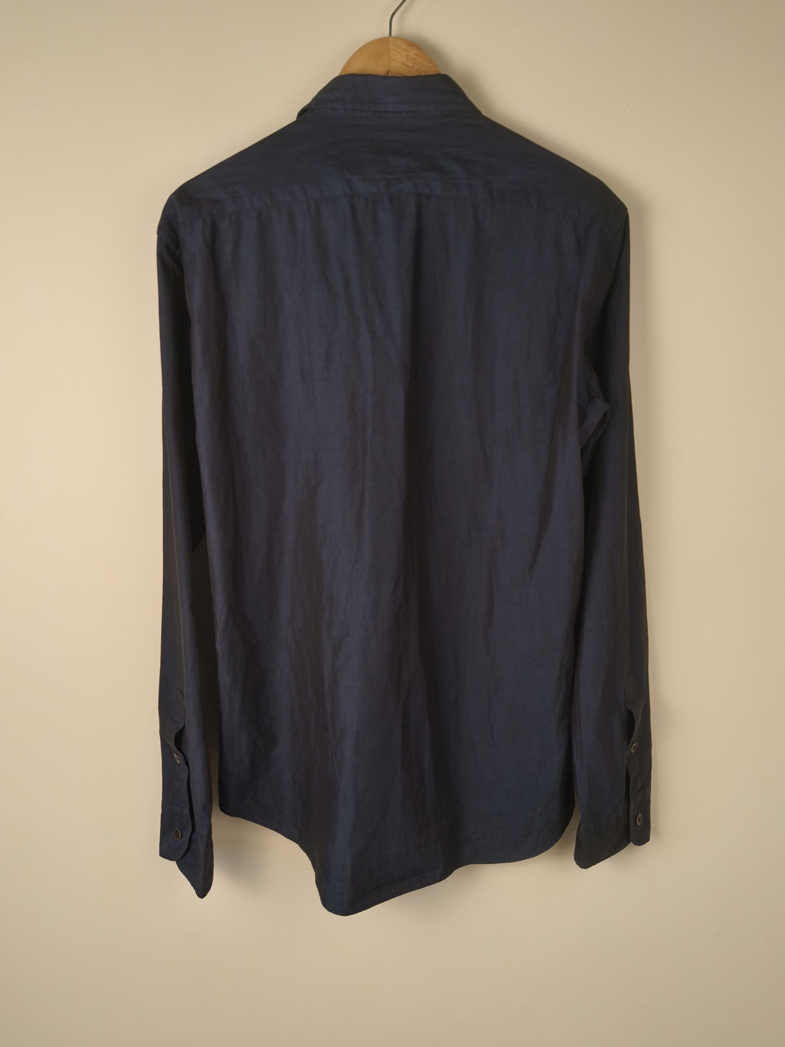 Avirex Avirex Navy Cotton Button-Down Embroidery Logo Shirt Size US L / EU 52-54 / 3 - 3 Thumbnail