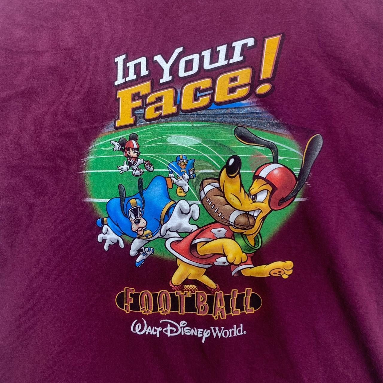 Vintage Vintage 90’ TOUCHDOWN MICKEY MOUSE Disneyland Tee Shirt Top Size XL / US 12-14 / IT 48-50 - 6 Thumbnail