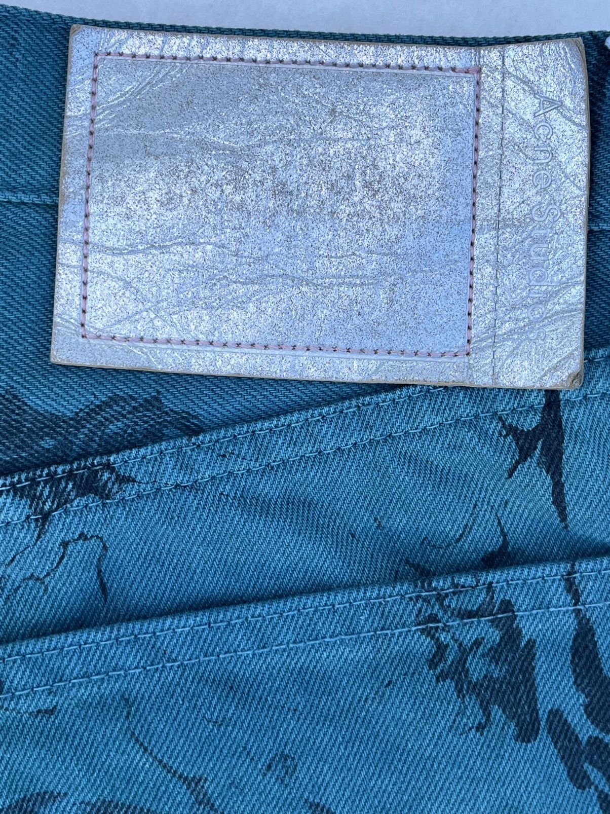 Acne Studios Acne Studios 1996 Swirl Ocean Blue Jeans 29/30 Size US 30 / EU 46 - 10 Thumbnail