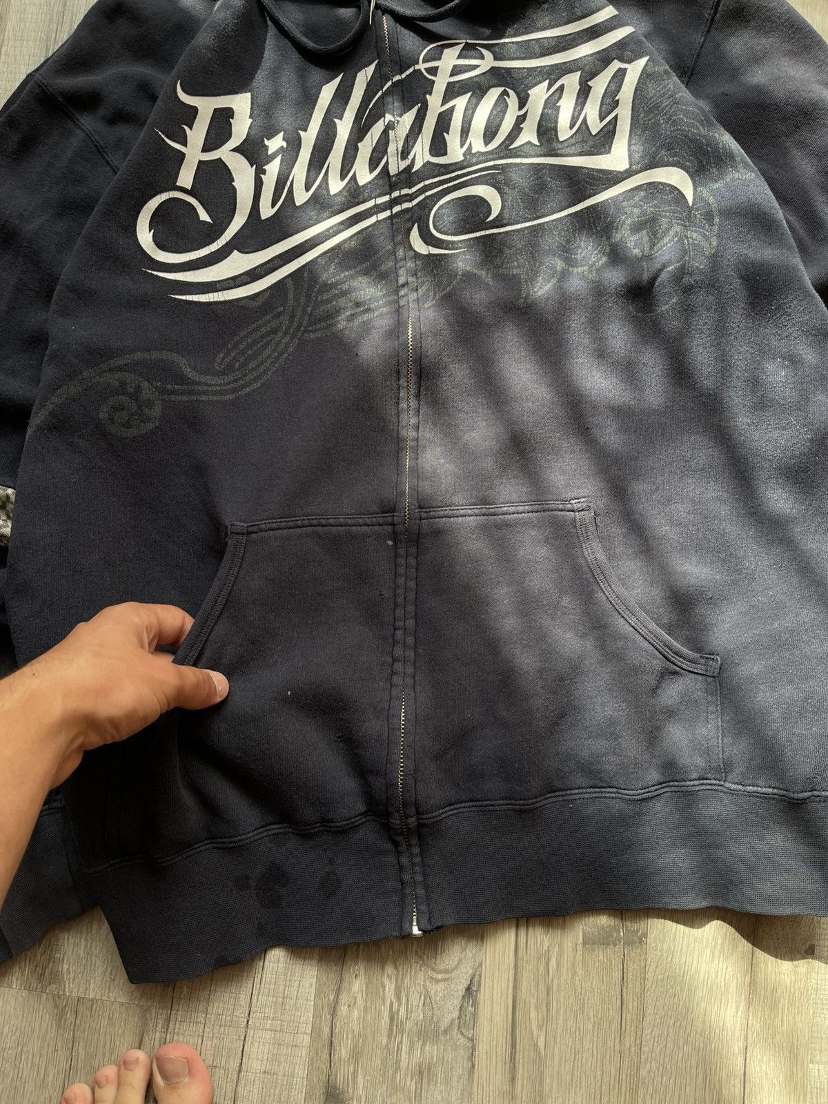 Billabong Billabong 90s Y2K Vintage Big Logo Zip Sweatshirt Hoodie Size US XL / EU 56 / 4 - 9 Thumbnail