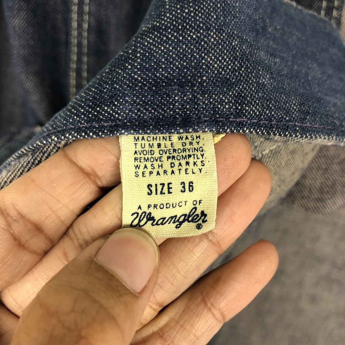 Vintage 🔥VINTAGE CHORE DENIM JACKET WRANGLER MULTI PCOKET Size US M / EU 48-50 / 2 - 15 Thumbnail
