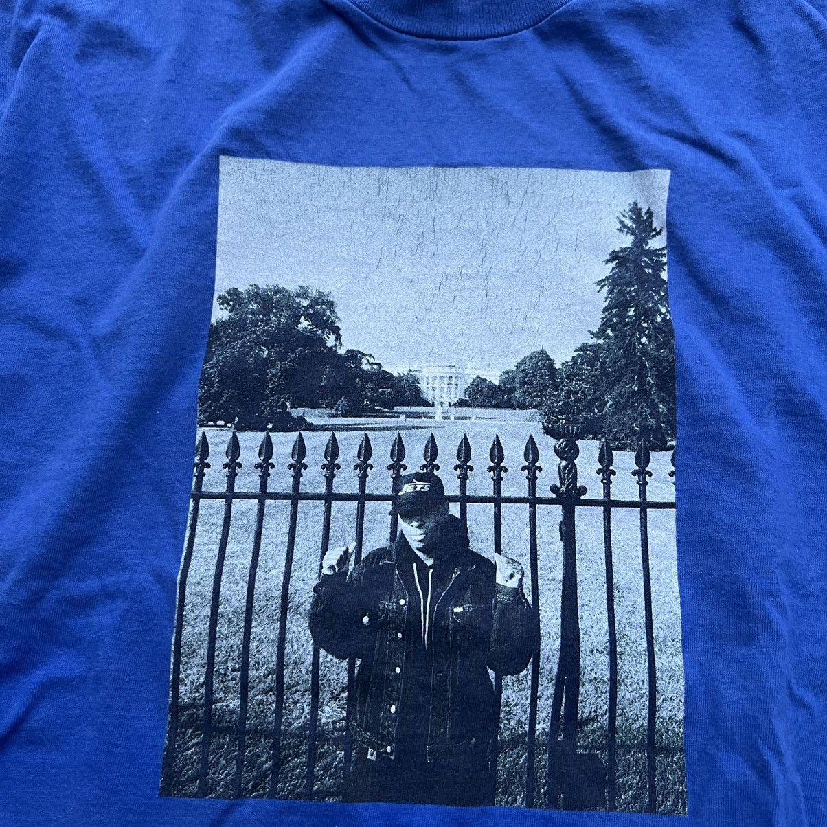Public Enemy × Supreme × Undercover Supreme X Public Enemy X Undercover White House Tee Blue VTG Size US M / EU 48-50 / 2 - 5 Thumbnail