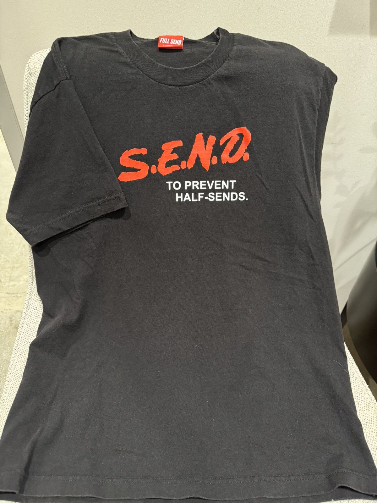 Full Send Full Send S.E.N.D To Prevent Half-Sends D.A.R.E. Parody Tee Size US L / EU 52-54 / 3 - 2 Thumbnail