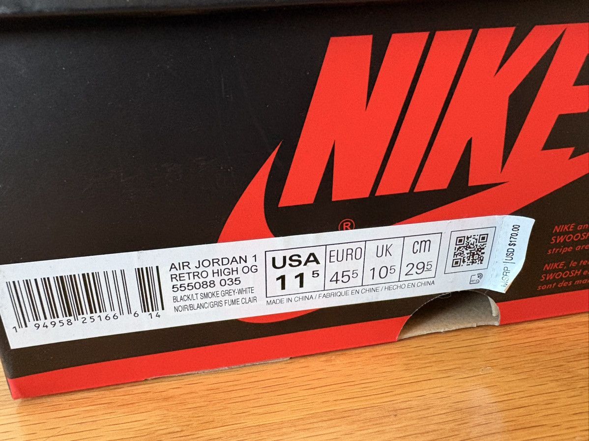 Nike Jordan 1 Retro Dark Shadow Size US 11.5 / EU 44-45 - 5 Thumbnail