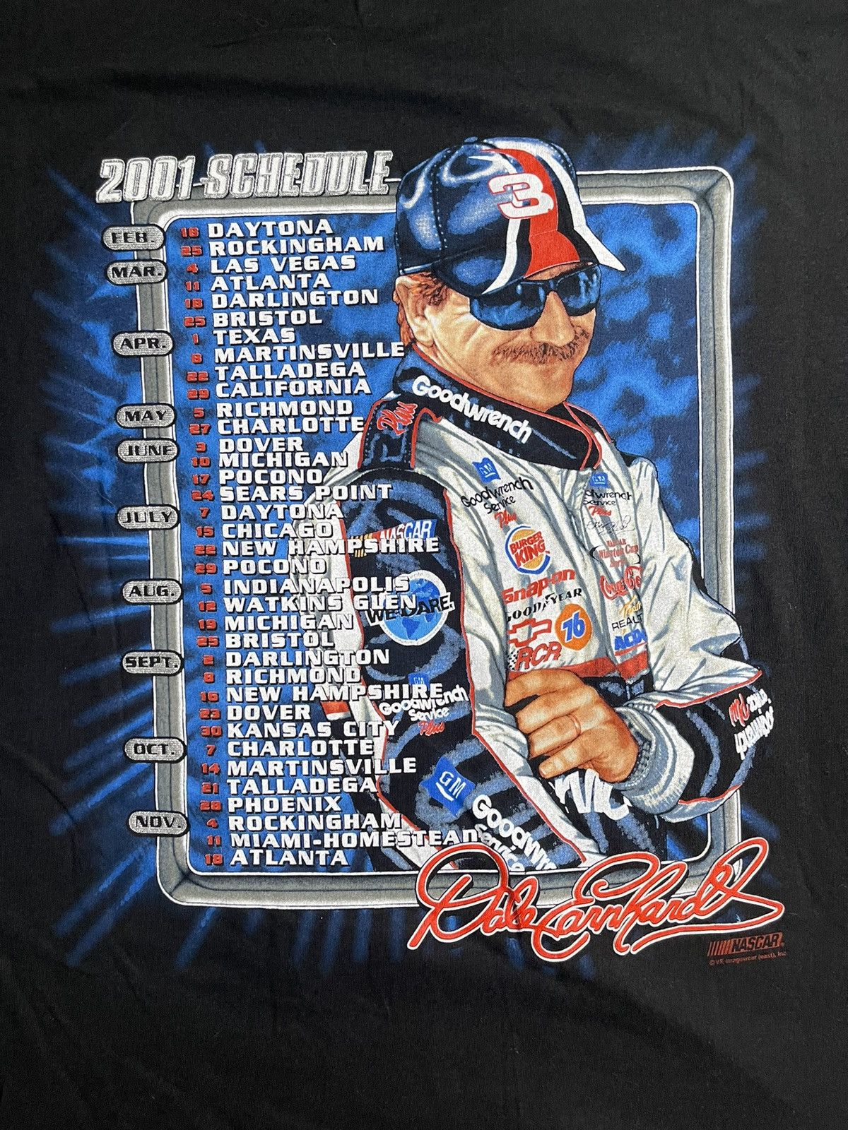Lee NASCAR Winston Cup Rob Earnhardt #3 T-shirt Size US XL / EU 56 / 4 - 5 Thumbnail