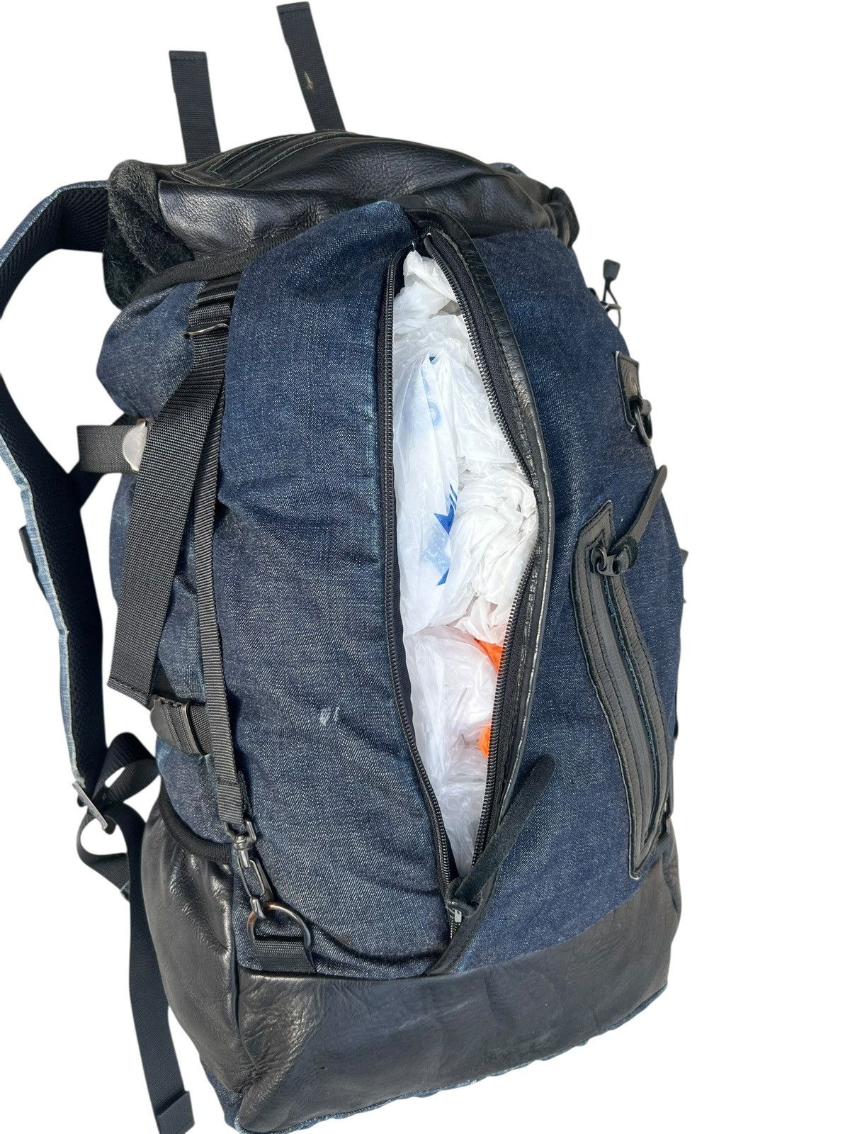 Leather DECADE Japan Distressed Backpack Leather Cotton Size ONE SIZE - 11 Thumbnail