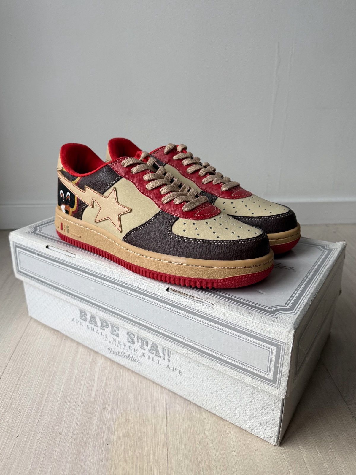 Bape 2007 Bapesta Low Kanye West College Drop Out Size US 8.5 / EU 41-42 - 6 Thumbnail