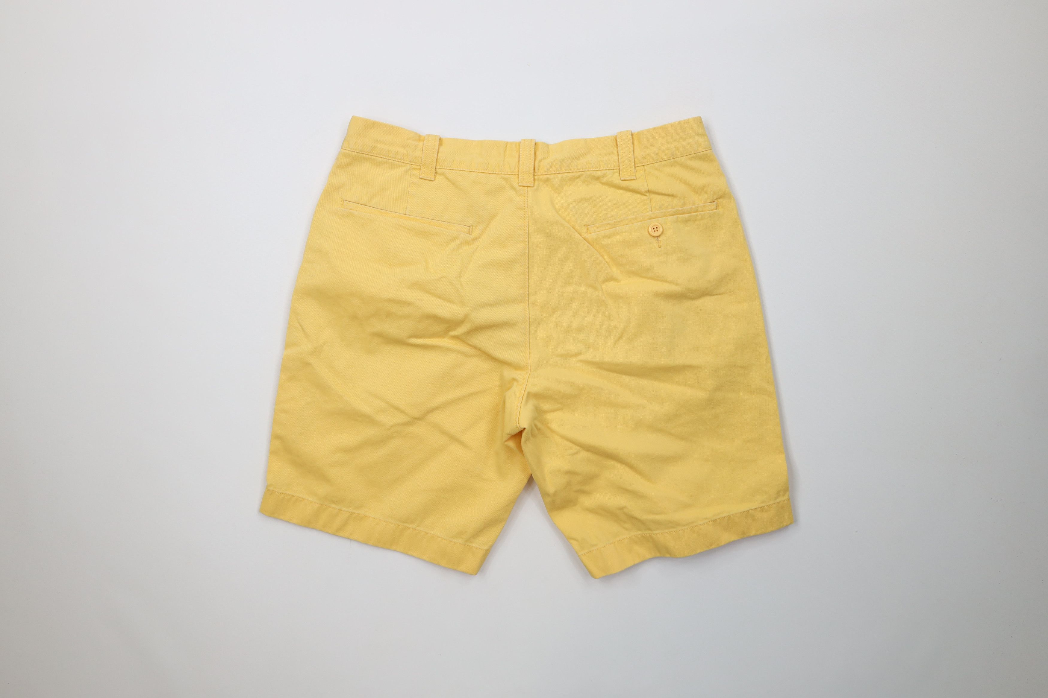J.Crew Vintage 90s Y2K J Crew Above Knee Chino Shorts Yellow Cotton Size US 32 / EU 48 - 8 Thumbnail
