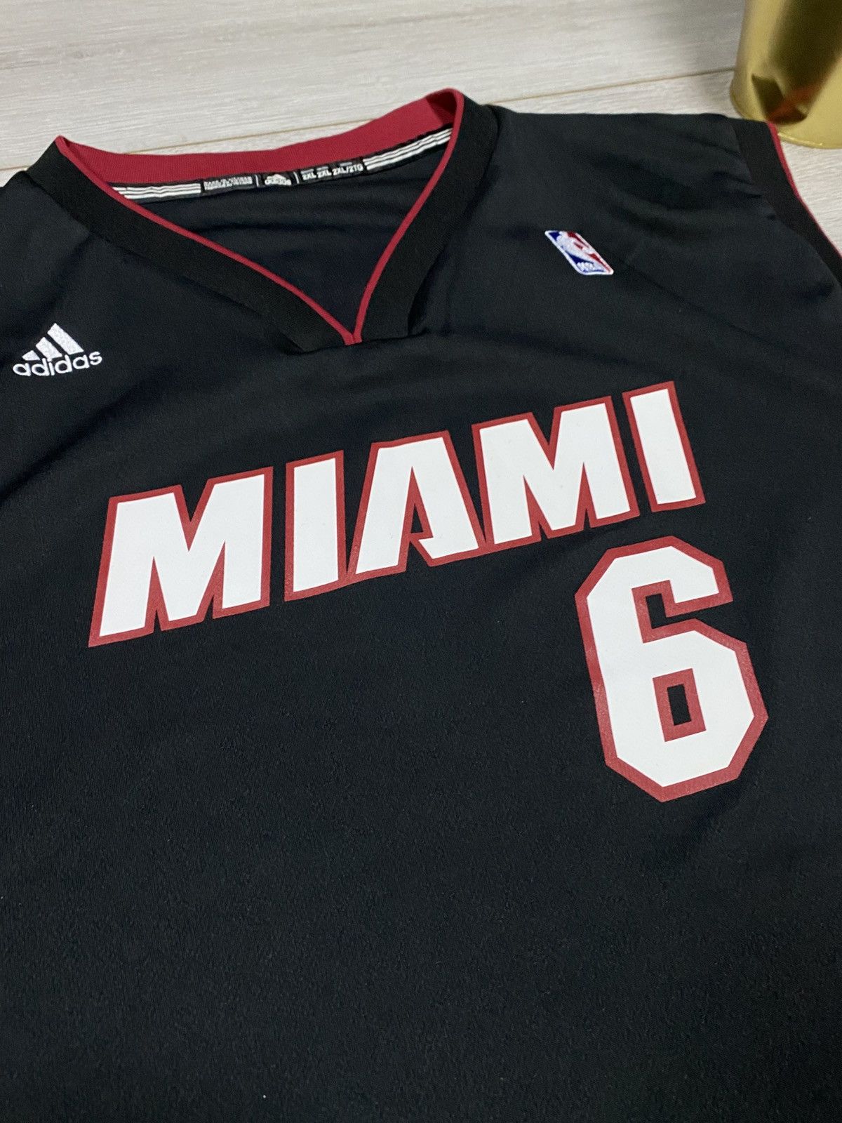 Adidas Miami Heats James 6 2013 Sleeveless jersey shirt Adidas NBA Size US XXL / EU 58 / 5 - 4 Thumbnail