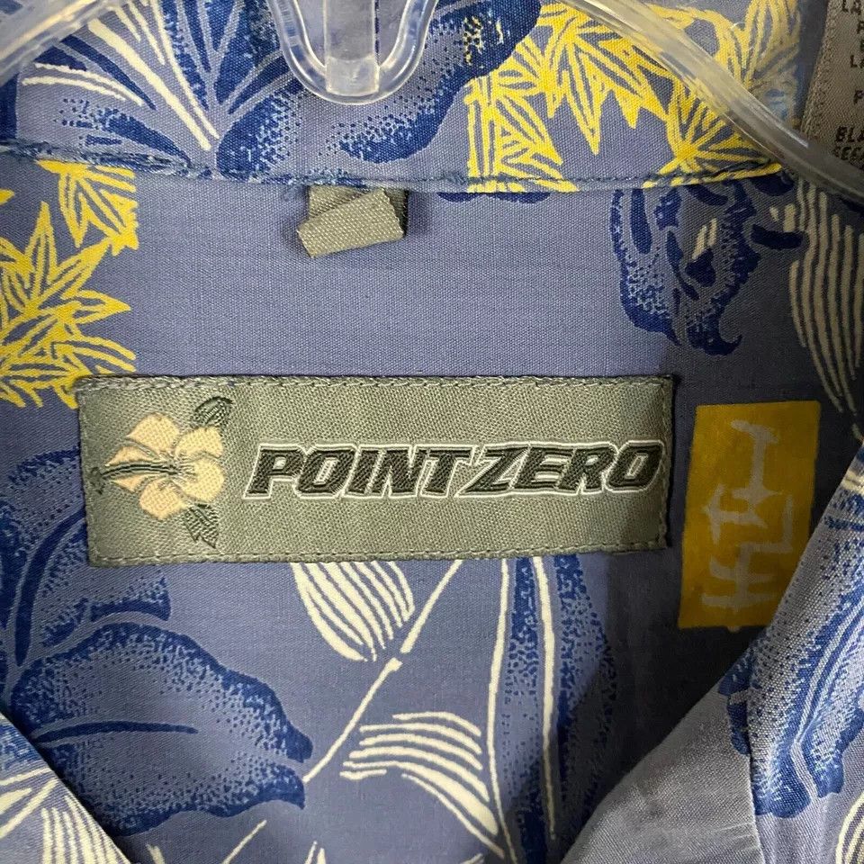 Point Zero Point Zero Hawaiian Shirt Men's XL Short Sleeve 100% Cotton Size US XL / EU 56 / 4 - 3 Thumbnail