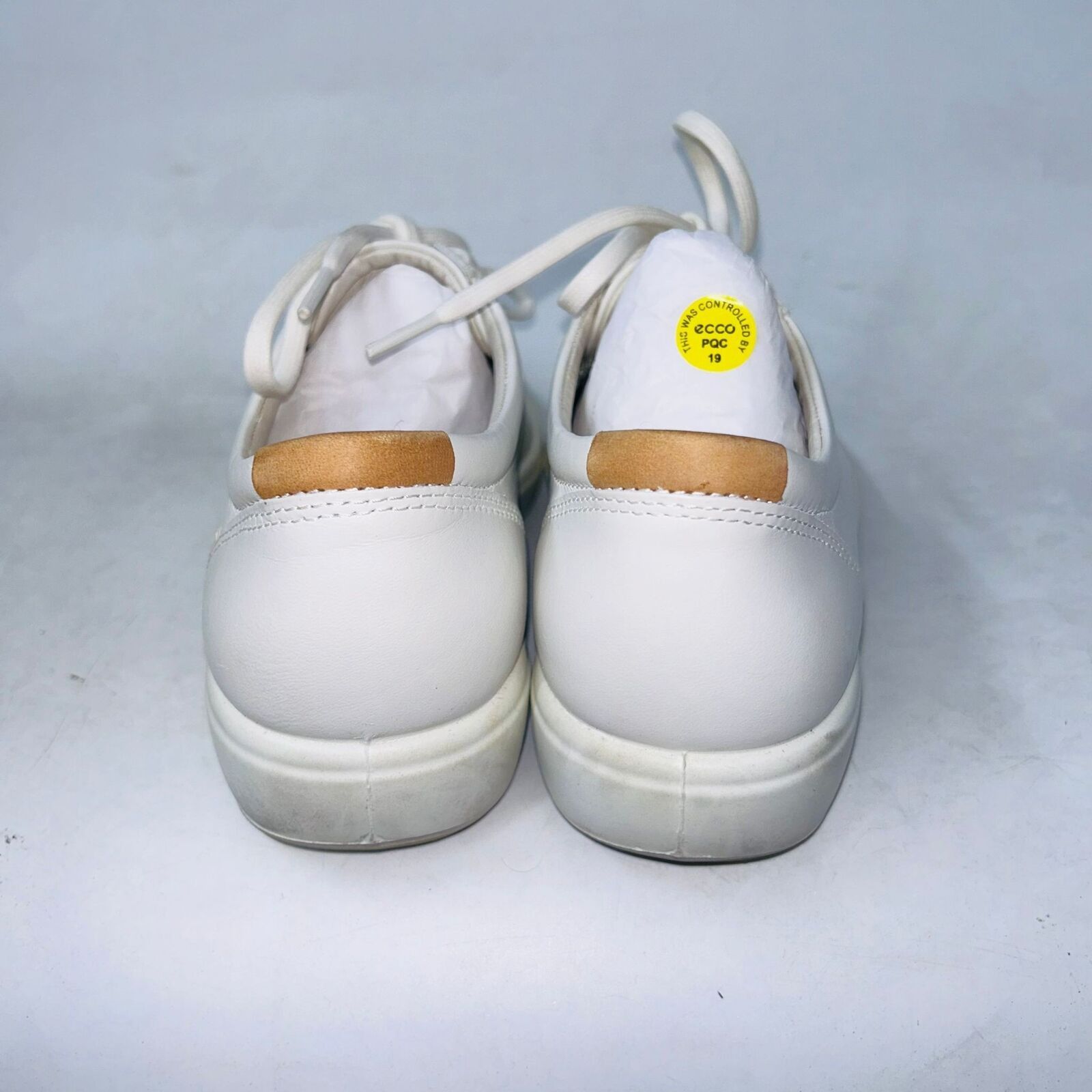 Ecco ECCO WOMENS SOFT LONG LACE WHITE DRESS SHOES SIZE 7-7.5B Size US 7.5 / IT 37.5 - 3 Thumbnail