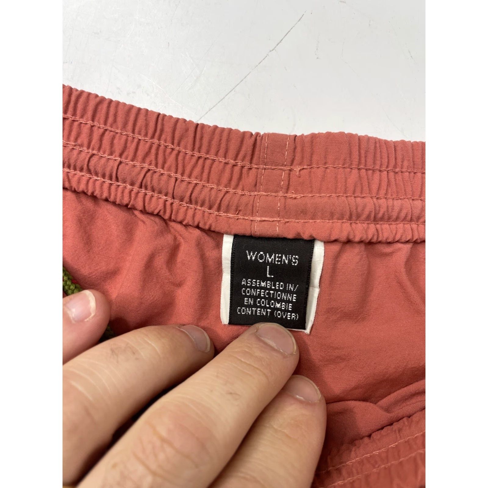 Patagonia VINTAGE Patagonia Baggies Shorts Women L Drawstring Elastic Waist 90s Peach Nylon Logo Regular Size 36" / US 14 / IT 50 - 5 Thumbnail