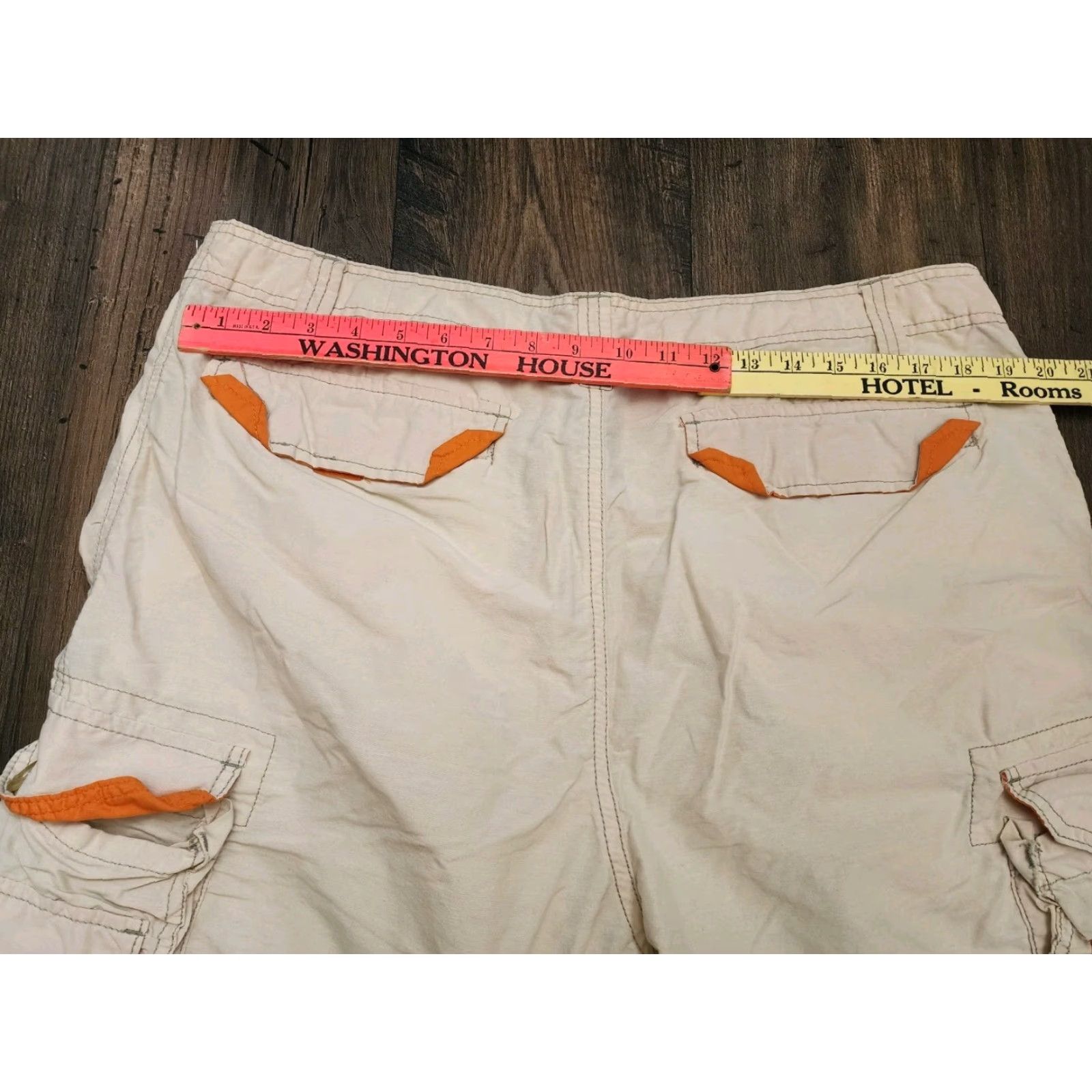 Vintage VINTAGE Op Cargo Shorts Mens 40 Regular Tan Beige Cotton Blend Nature Outdoors 90s Size US 40 / EU 56 - 3 Thumbnail