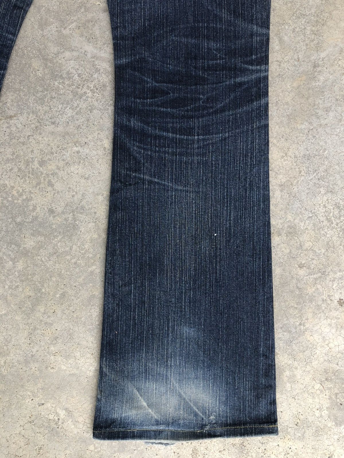 Le Grande Bleu (L.G.B.) Edwin XV Flared Jeans Bootcut Distressed Jeans Size US 31 - 12 Thumbnail