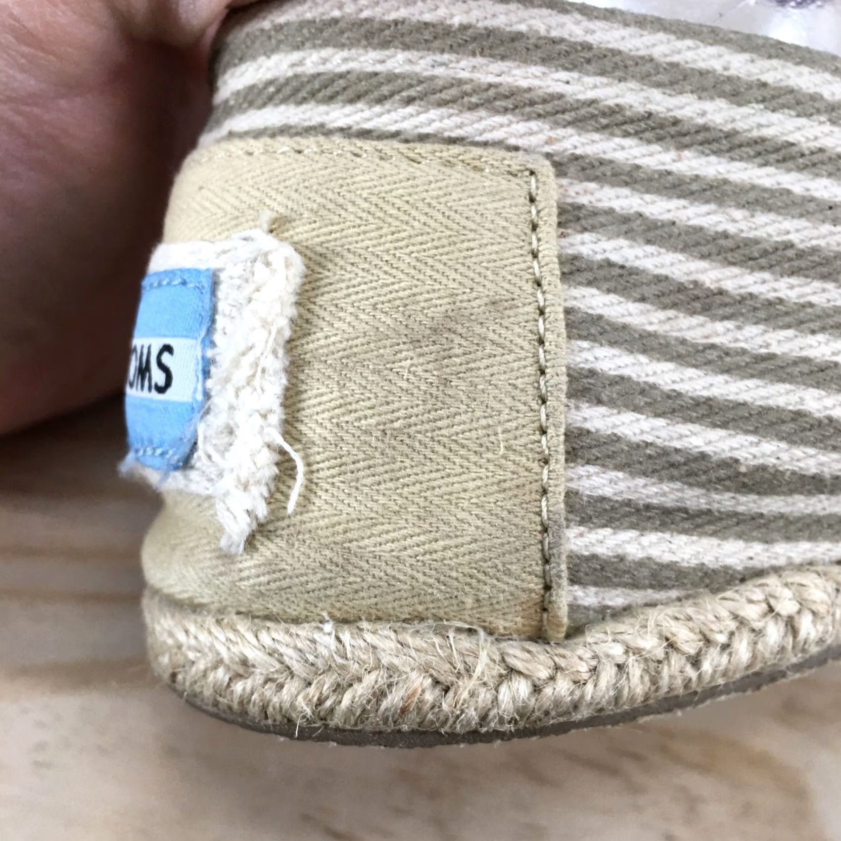 Toms TOMS Shoes Mens 8.5 Alpargata Rope Loafers Beige Canvas Casual Comfort Low Top Size M / US 6-8 / IT 42-44 - 6 Thumbnail