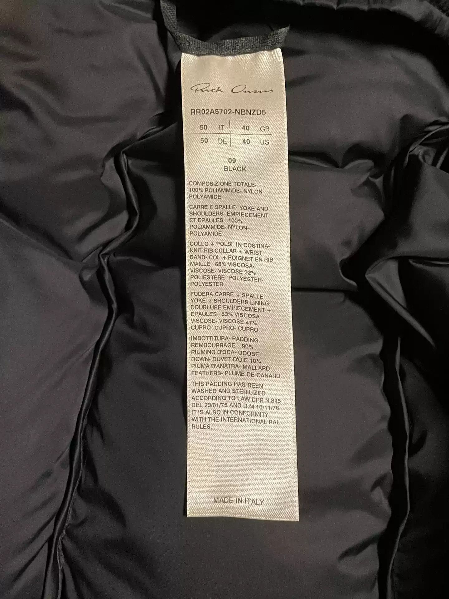 Rick Owens Rick Owens down jacket-2506 Size US M / EU 48-50 / 2 - 3 Thumbnail