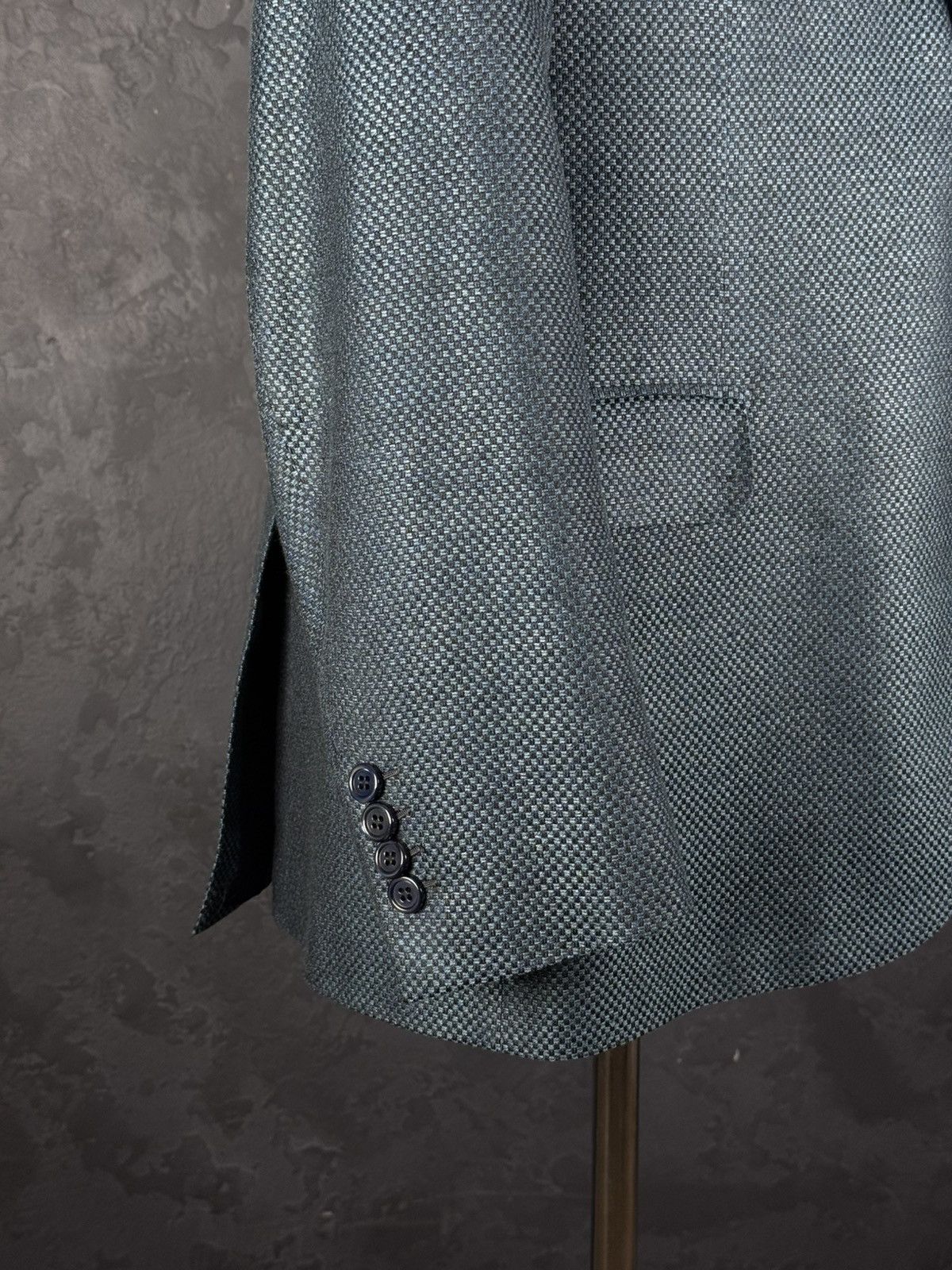 Brioni BRIONI Brunico Silk & Wool Micro-Structure Blazer Jacket Size 54R - 11 Thumbnail
